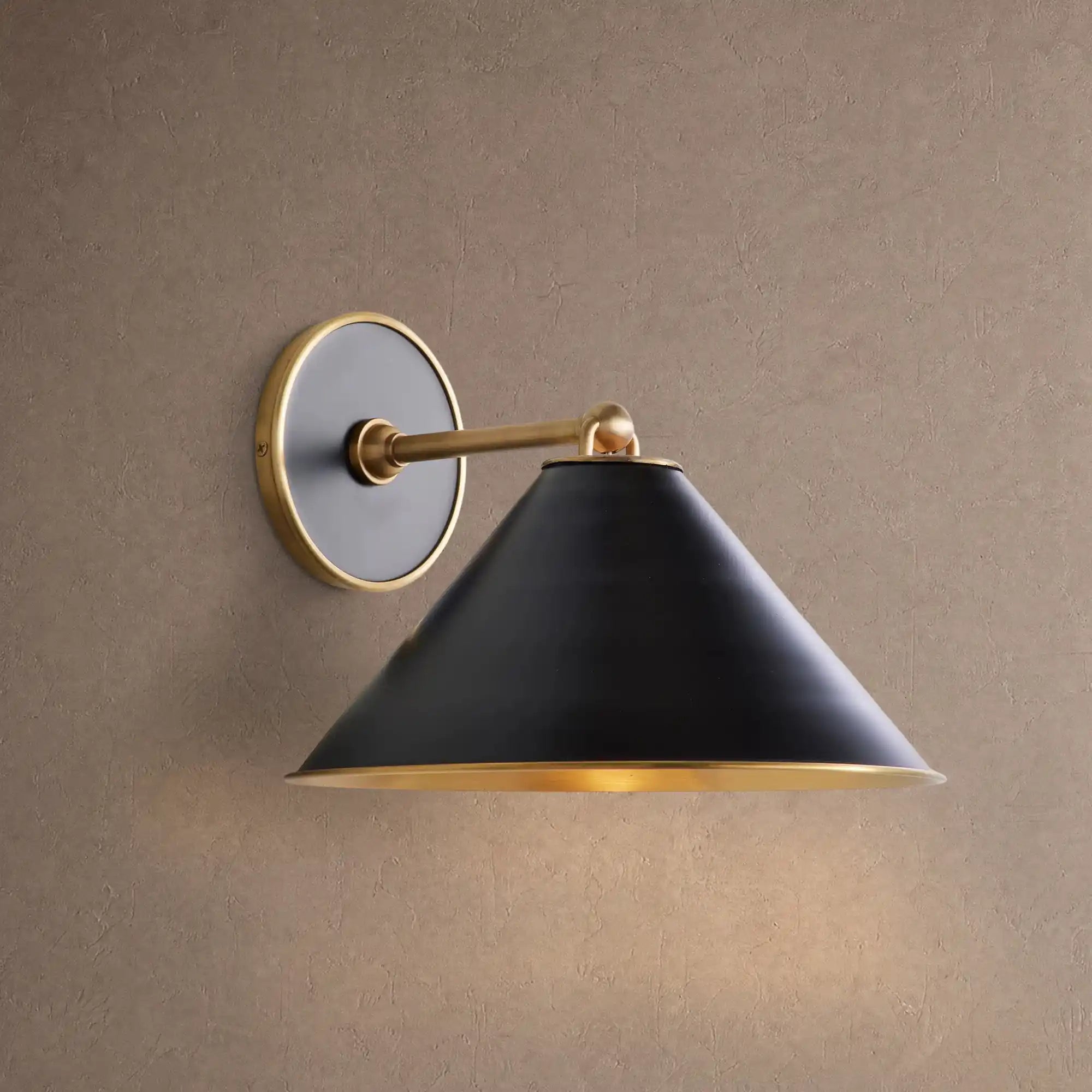 Arno Single Wall Sconce - BlackBlushlighting