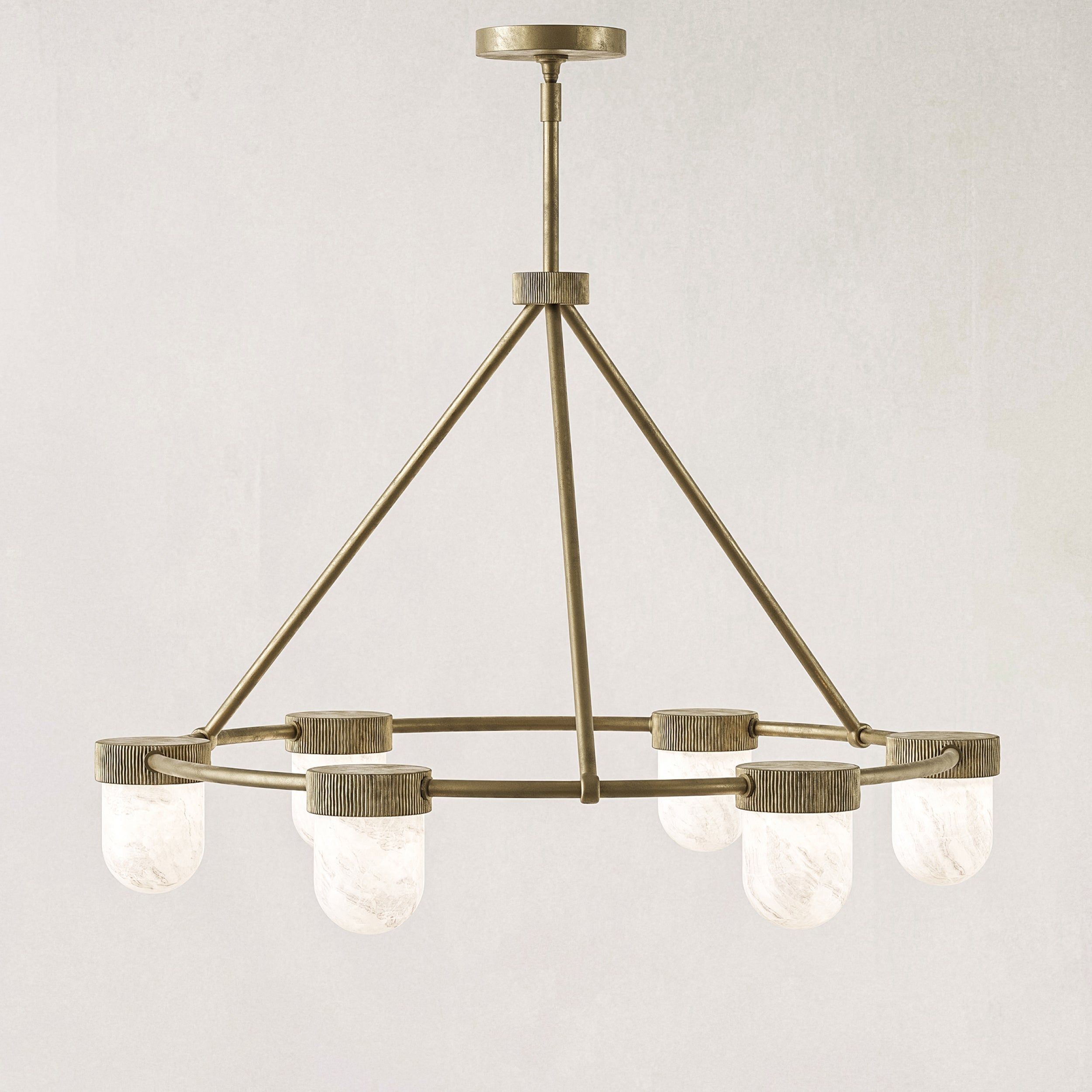 Arora Alabaster Chandelier 35" - Blushlighting