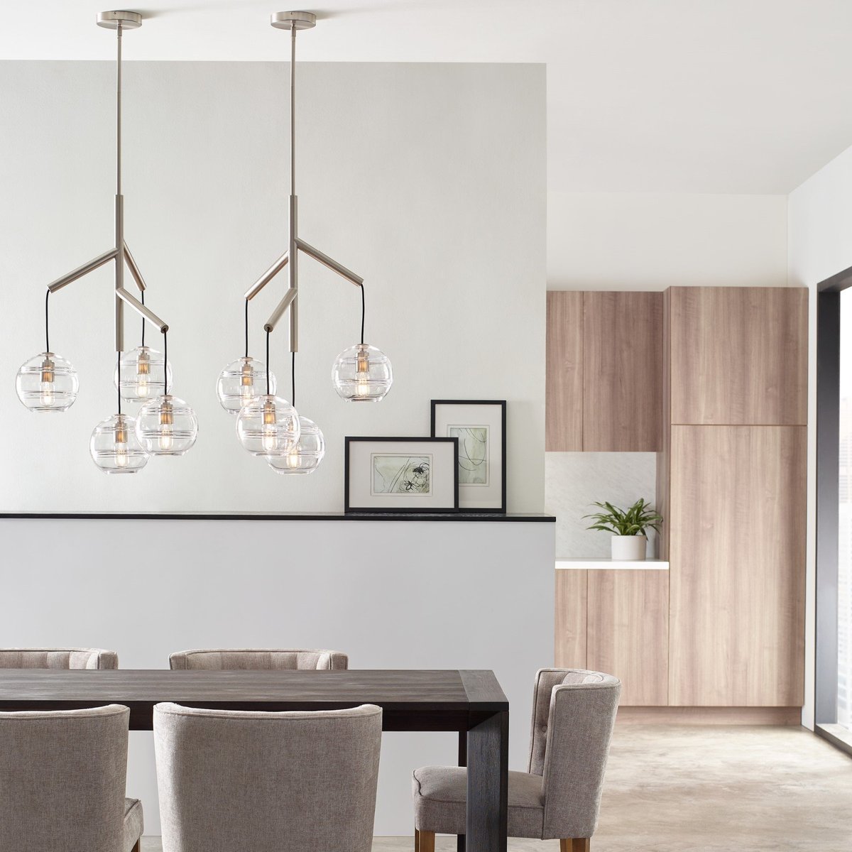 Art Glass Ball Sedona Chandelier - Blushlighting