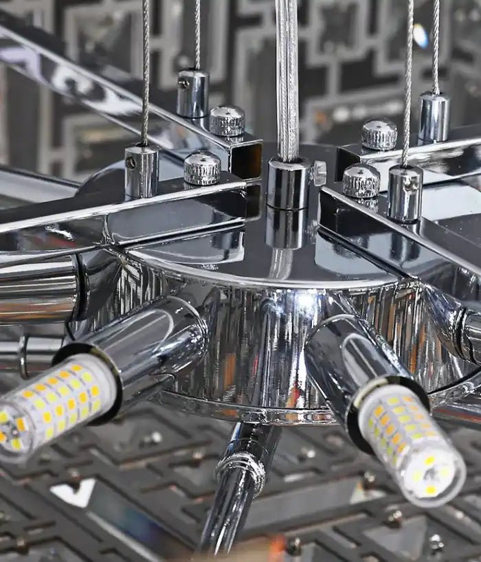 Art Irregular Block Collection Crystal Pendant Chandelier Suit for Living/Dining Room - Blushlighting