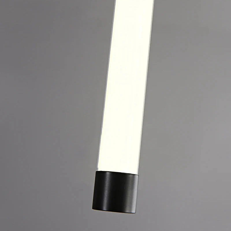 Atia Modern Long Chandelier For Staircase Black/Gold/Silver-Chandeliers-Blushlighting-Blushlighting