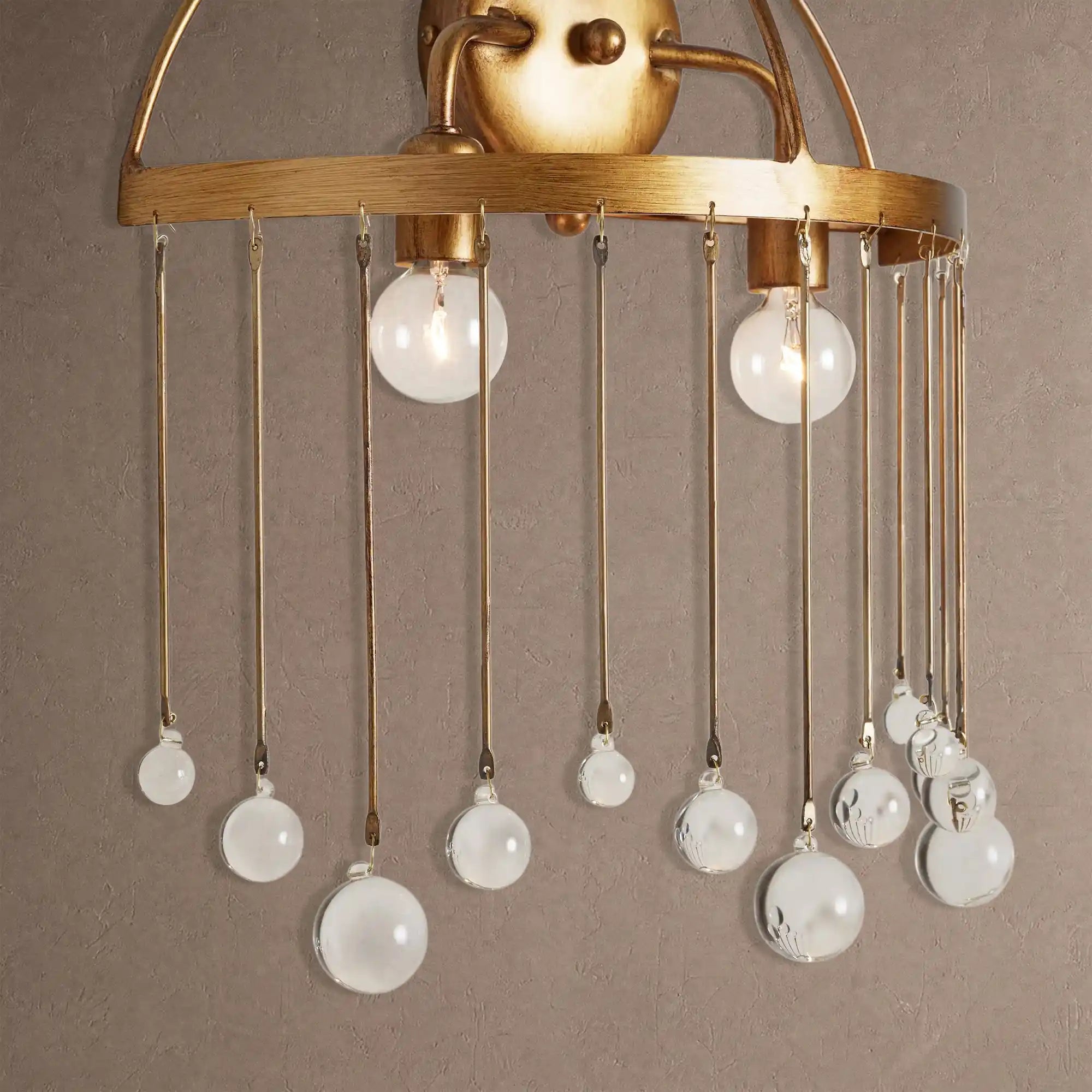 Aubrey 2-Light Wall Sconce - SilverBlushlighting