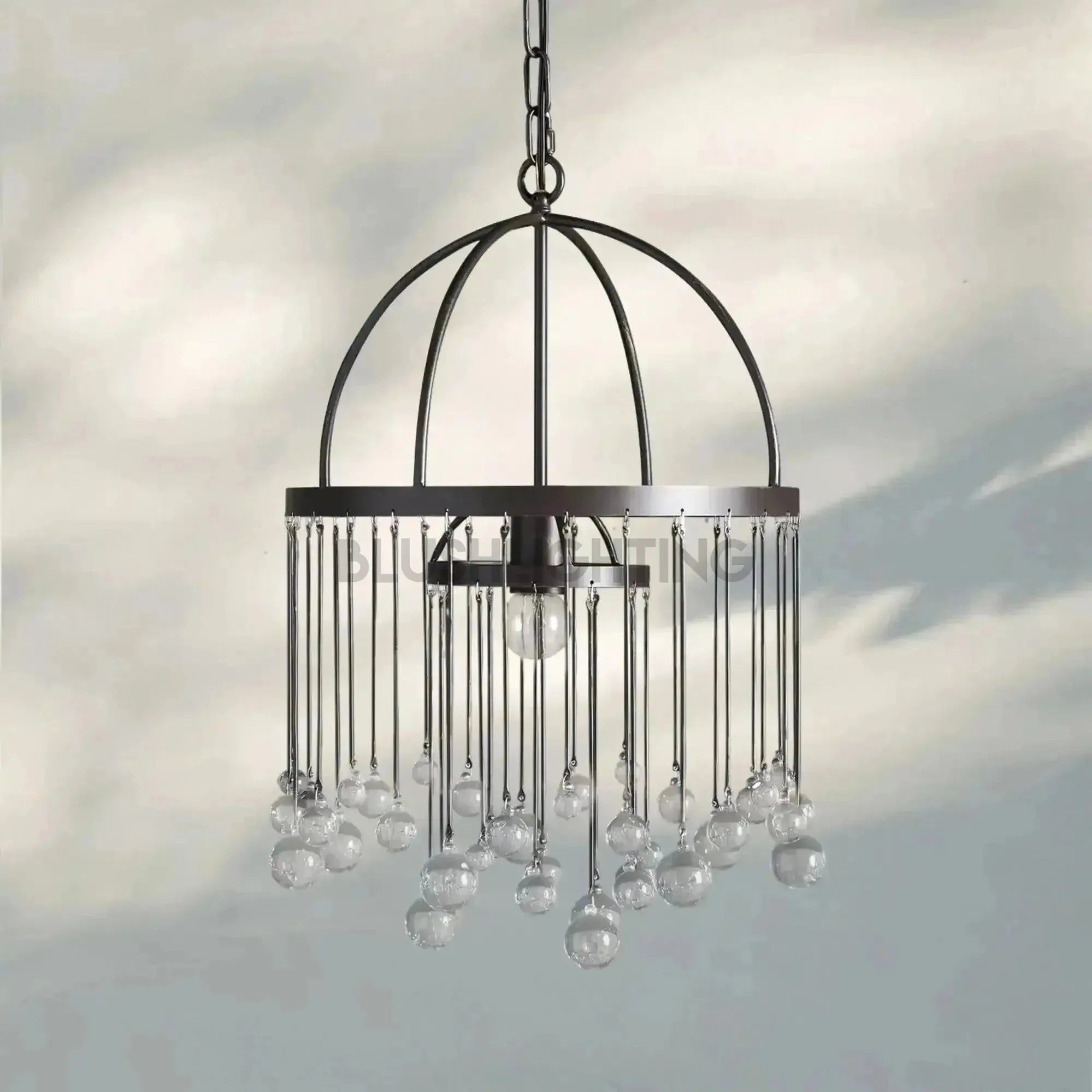 Aubrey Modern Crystal Ball Pendant Lamp - BronzeBlushlighting