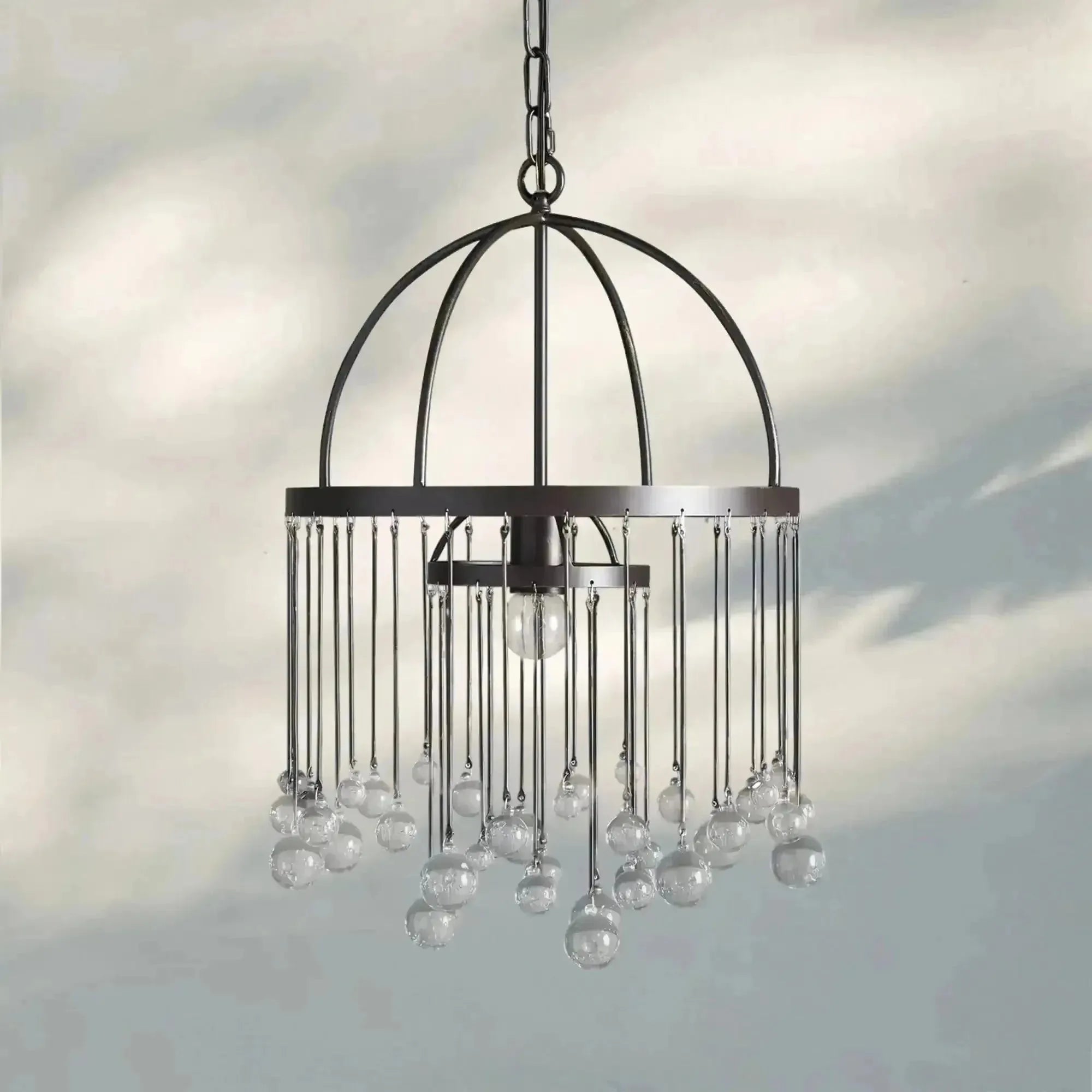 Aubrey Modern Crystal Ball Pendant Lamp - BronzeBlushlighting