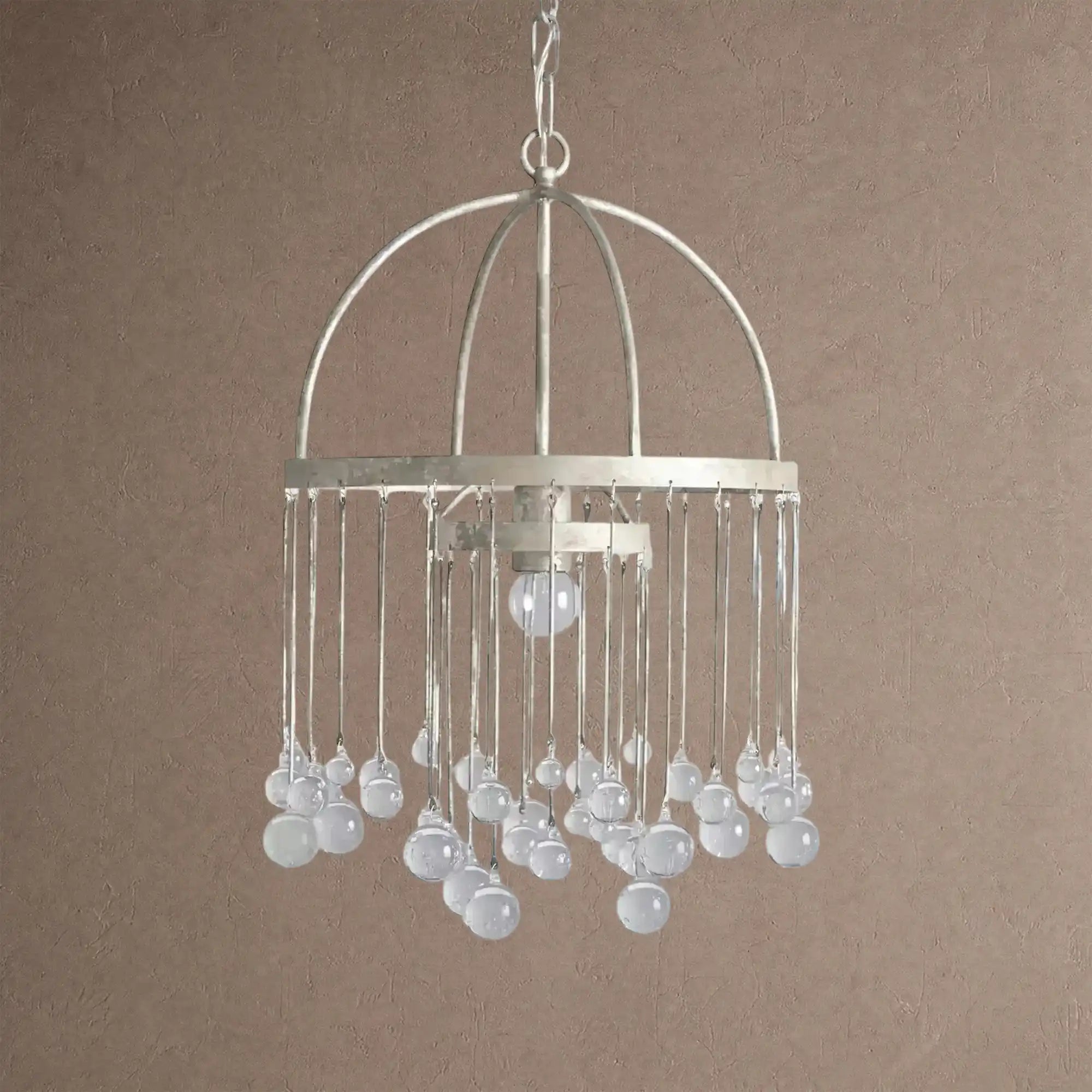 Aubrey Modern Crystal Ball Pendant Lamp - BlackBlushlighting