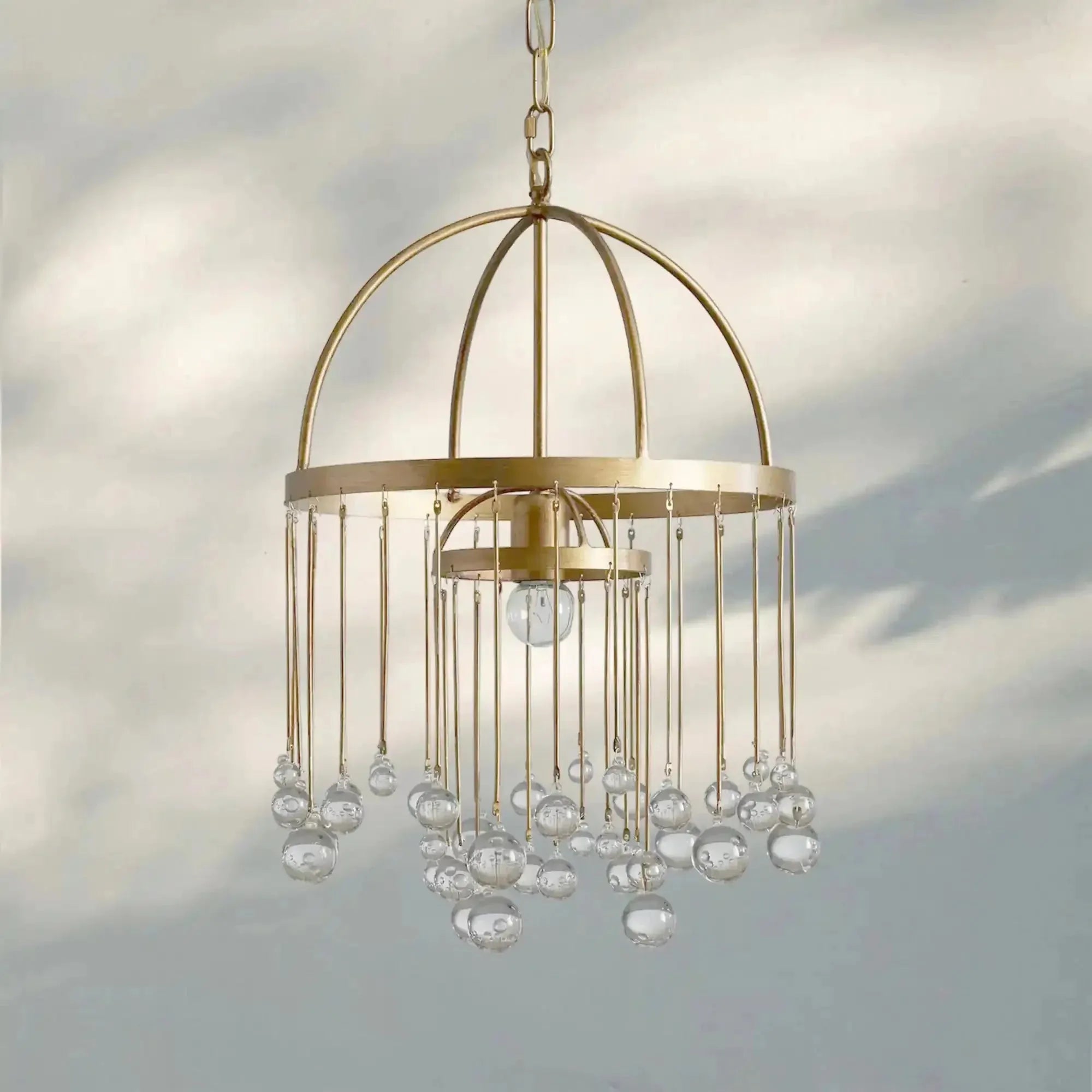 Aubrey Modern Crystal Ball Pendant Lamp - Blushlighting