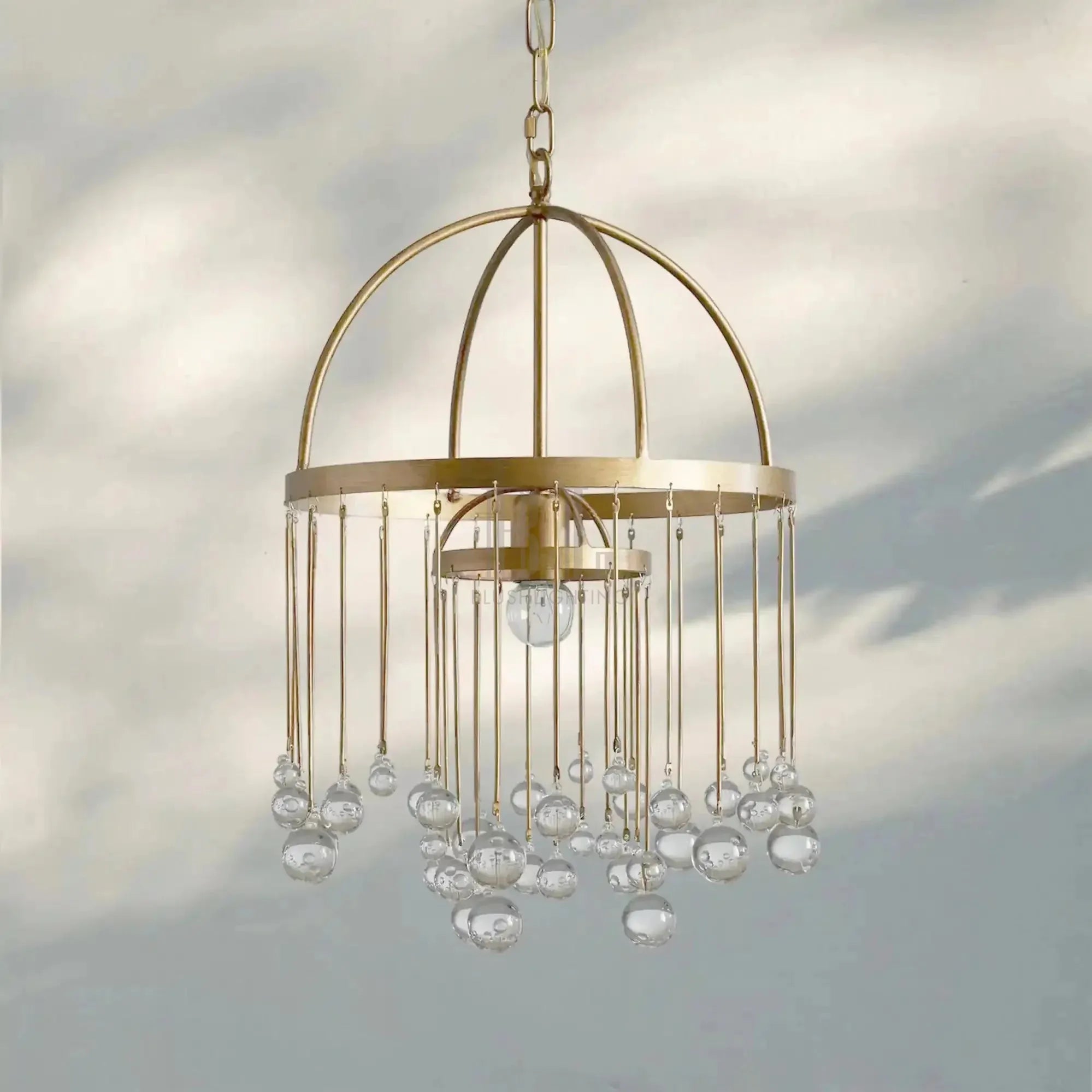 Aubrey Modern Crystal Ball Pendant Lamp - Blushlighting
