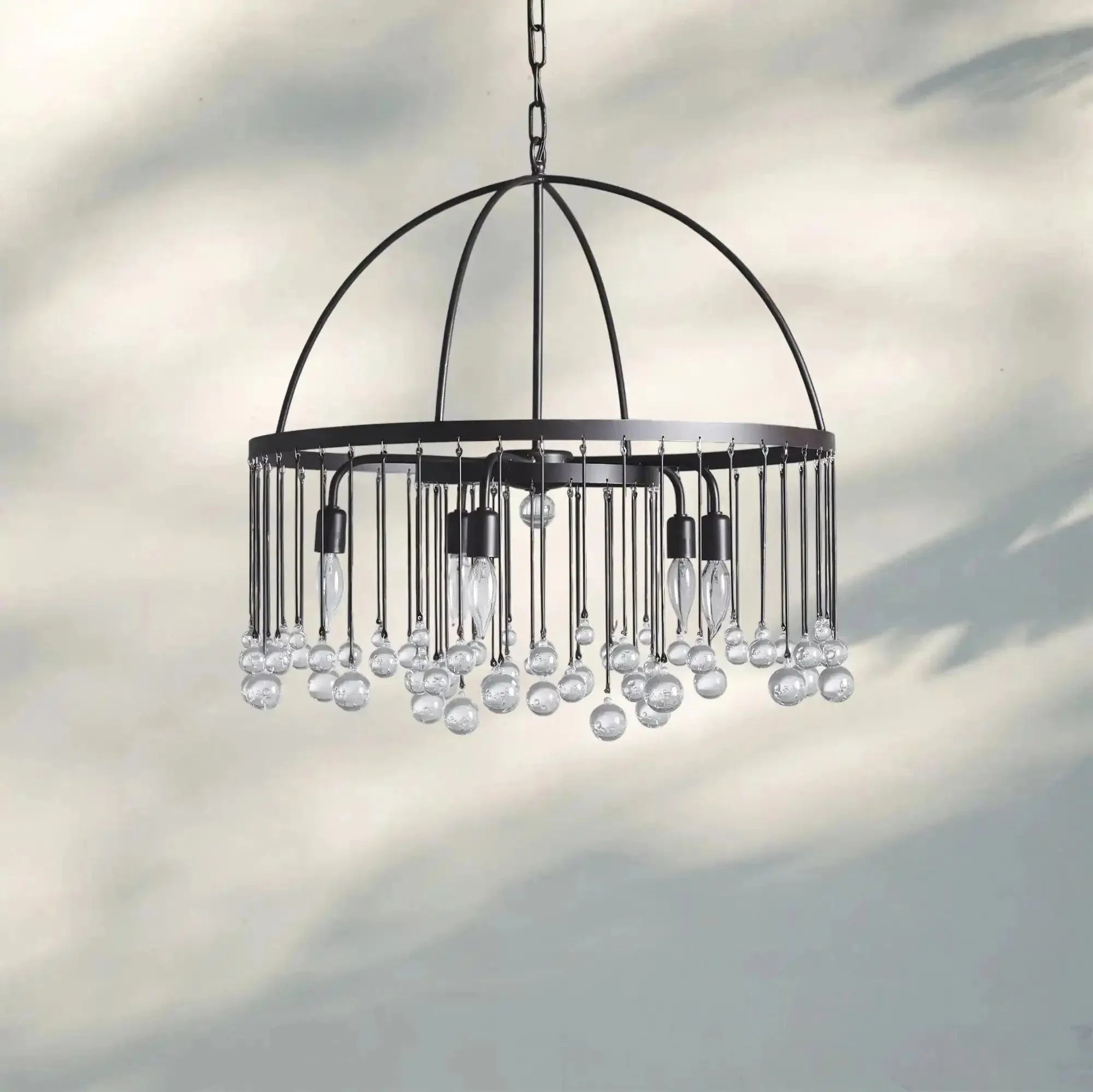 Aubrey Round Chandelier - 2 - Tier 5 - LightBronzeBlushlighting