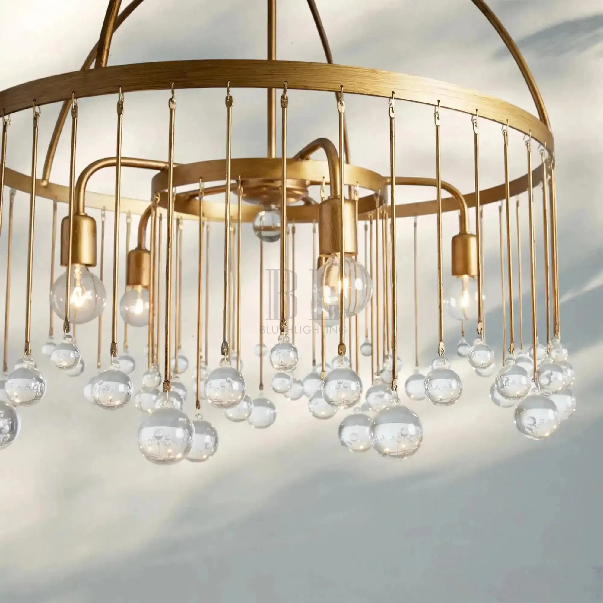 Aubrey Round Chandelier - Blushlighting