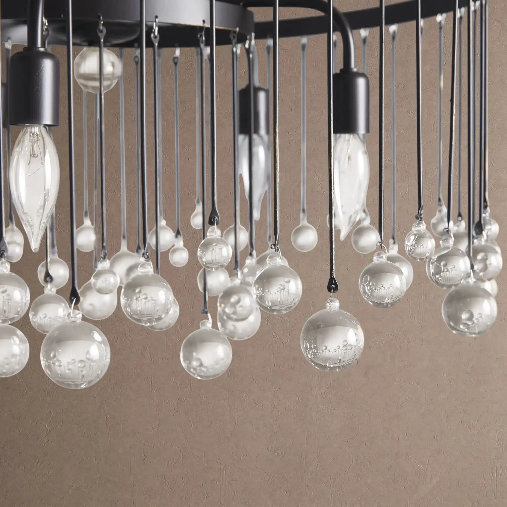 Aubrey Round Chandelier - 4-Tier 8-LightSilverBlushlighting