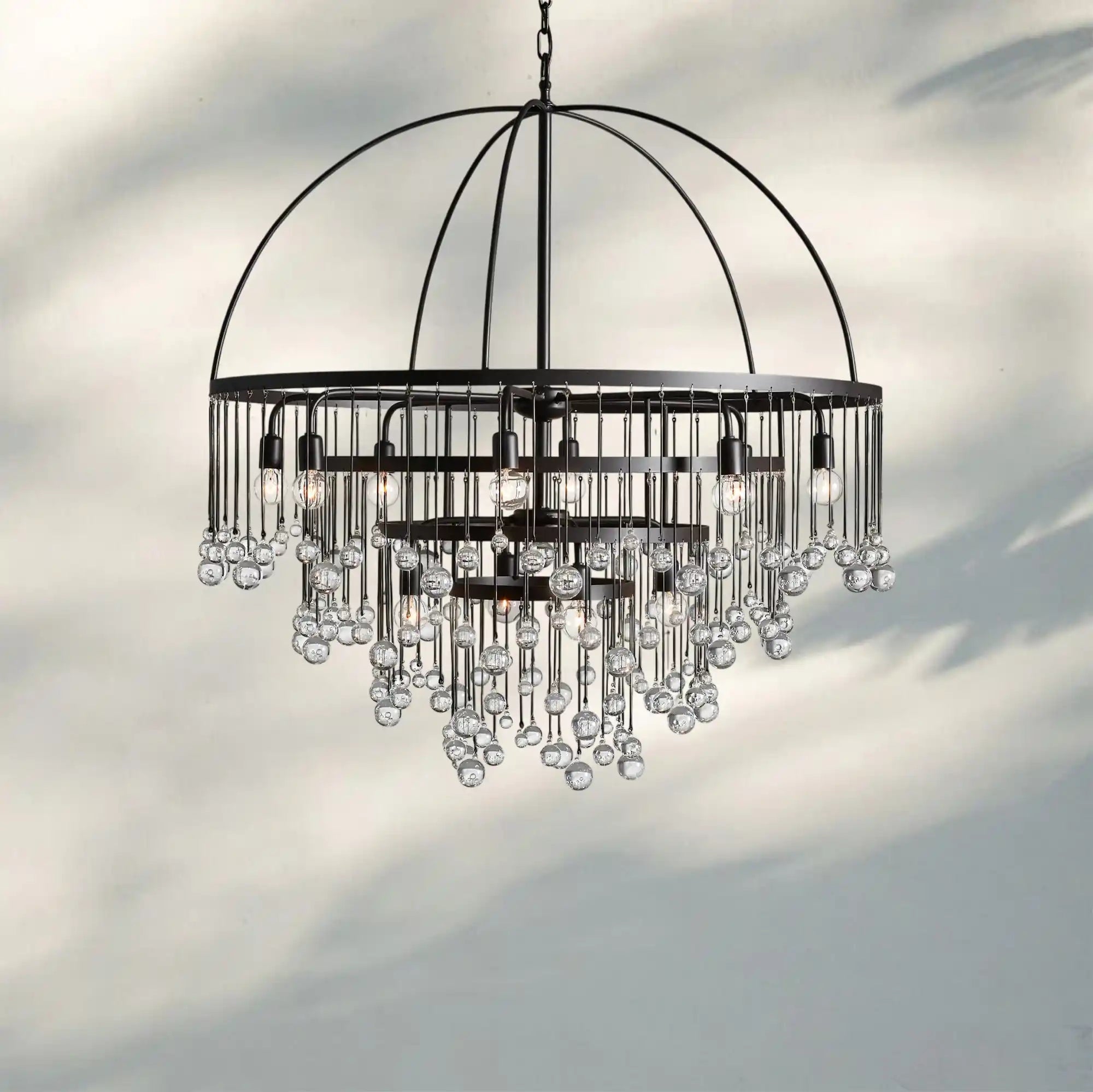 Aubrey Round Chandelier - Blushlighting