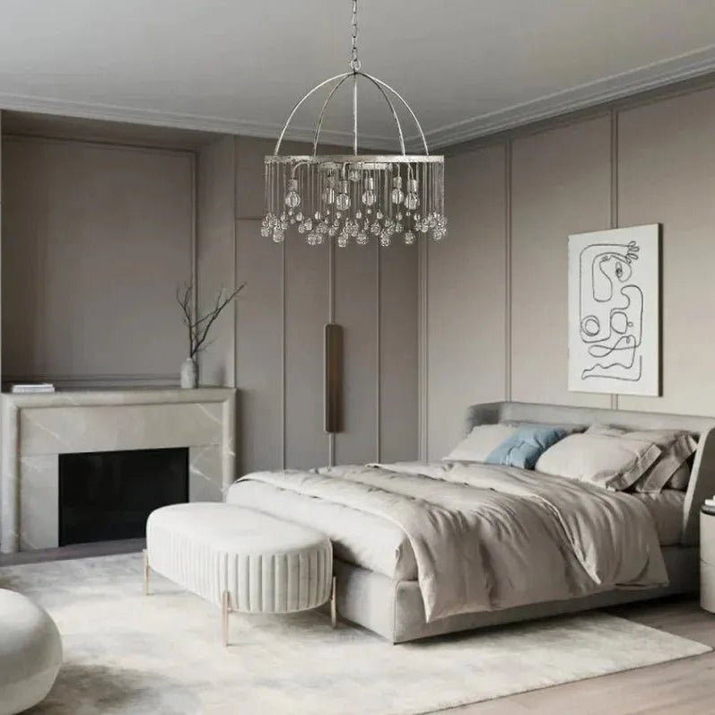 Aubrey Round Chandelier - 4 - Tier 8 - LightBronzeBlushlighting