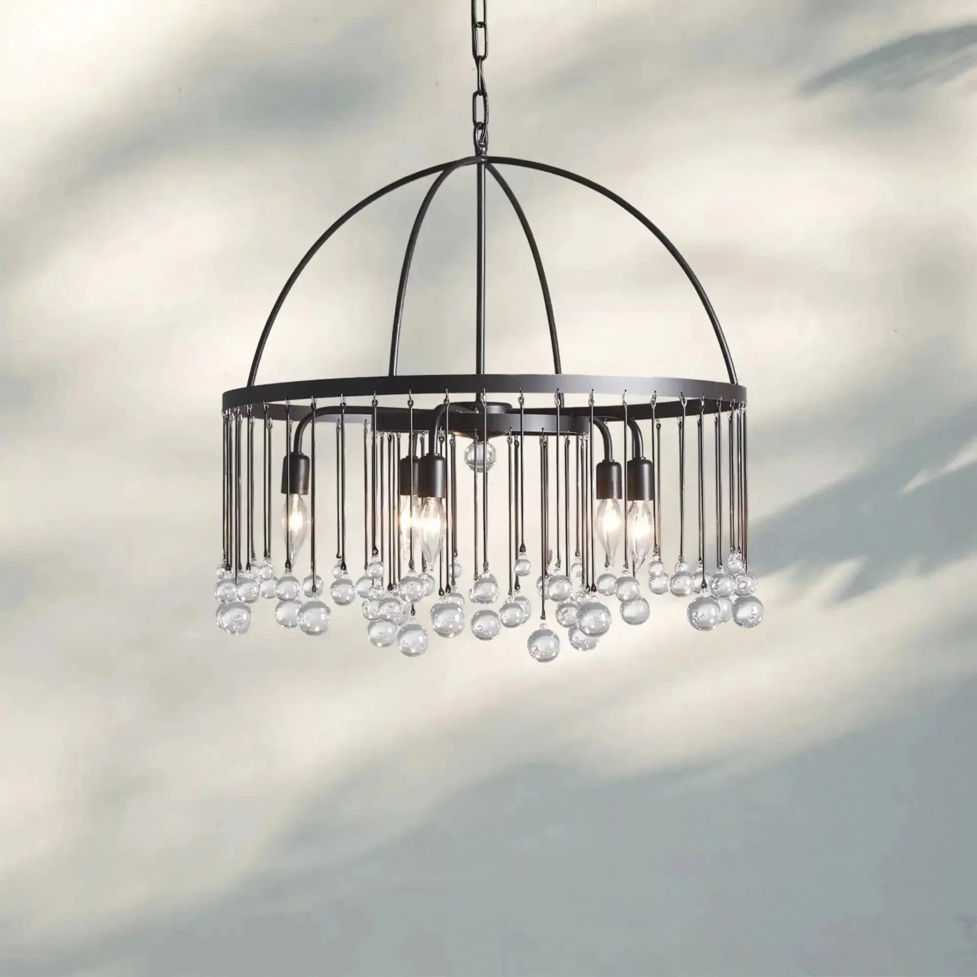 Aubrey Round Chandelier - 4 - Tier 8 - LightBronzeBlushlighting