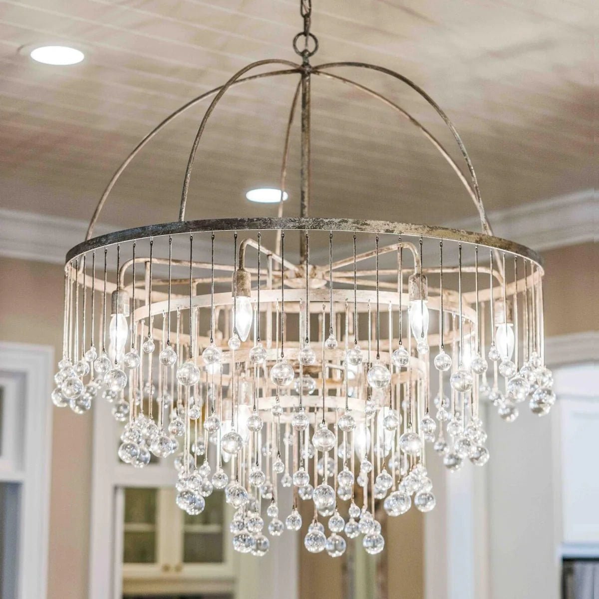 Aubrey Round Chandelier - Blushlighting