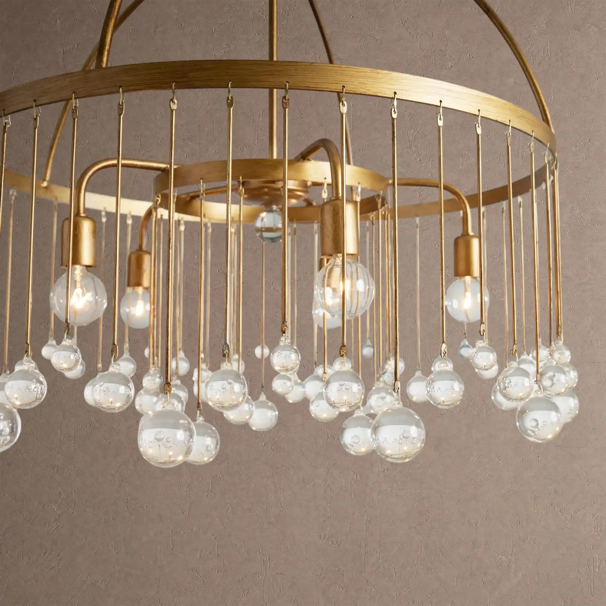 Aubrey Round Chandelier - 4-Tier 8-LightSilverBlushlighting