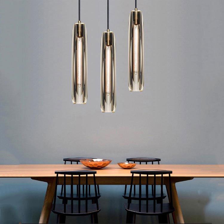 Audrey Crystal Pendant Lights - Lacquered Burnished BrassBlushlighting