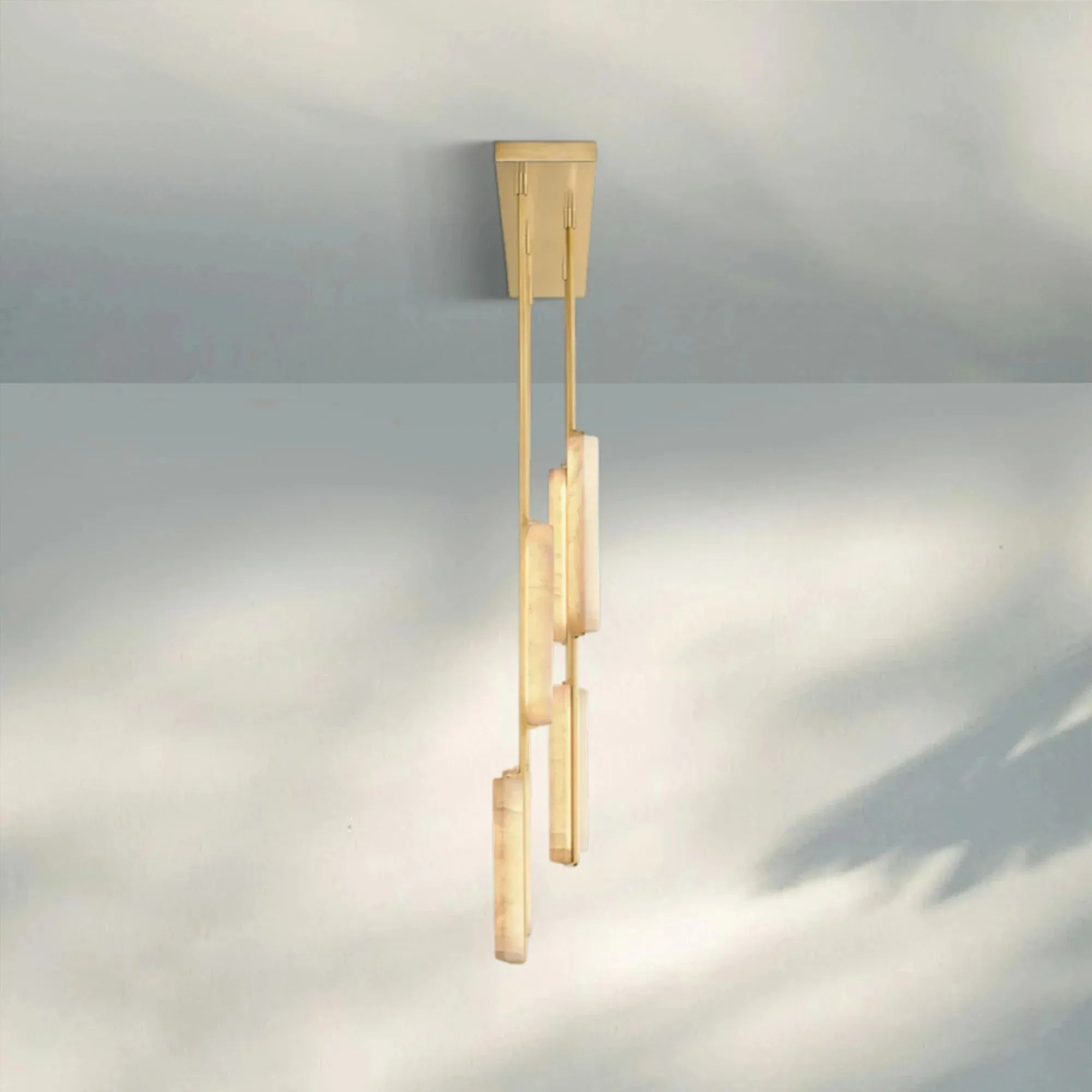Auduban Alabaster Linear Chandelier 54''-