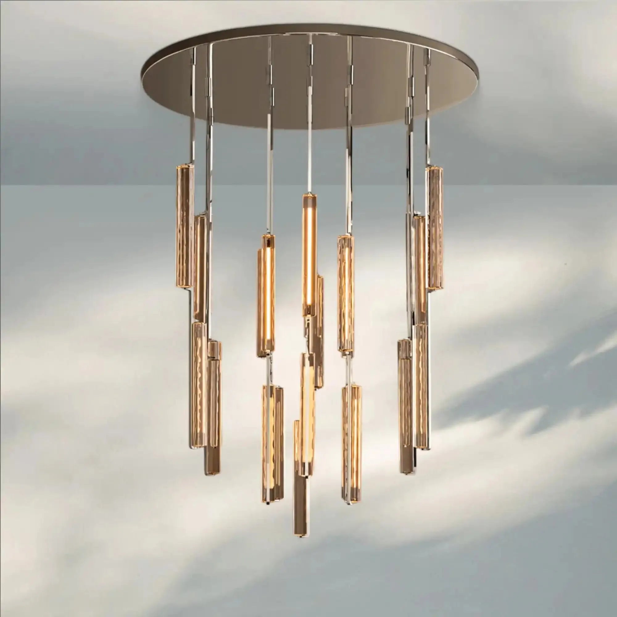 Auduban Crystal Round Chandelier 24‘’ 40‘’ 56‘’-