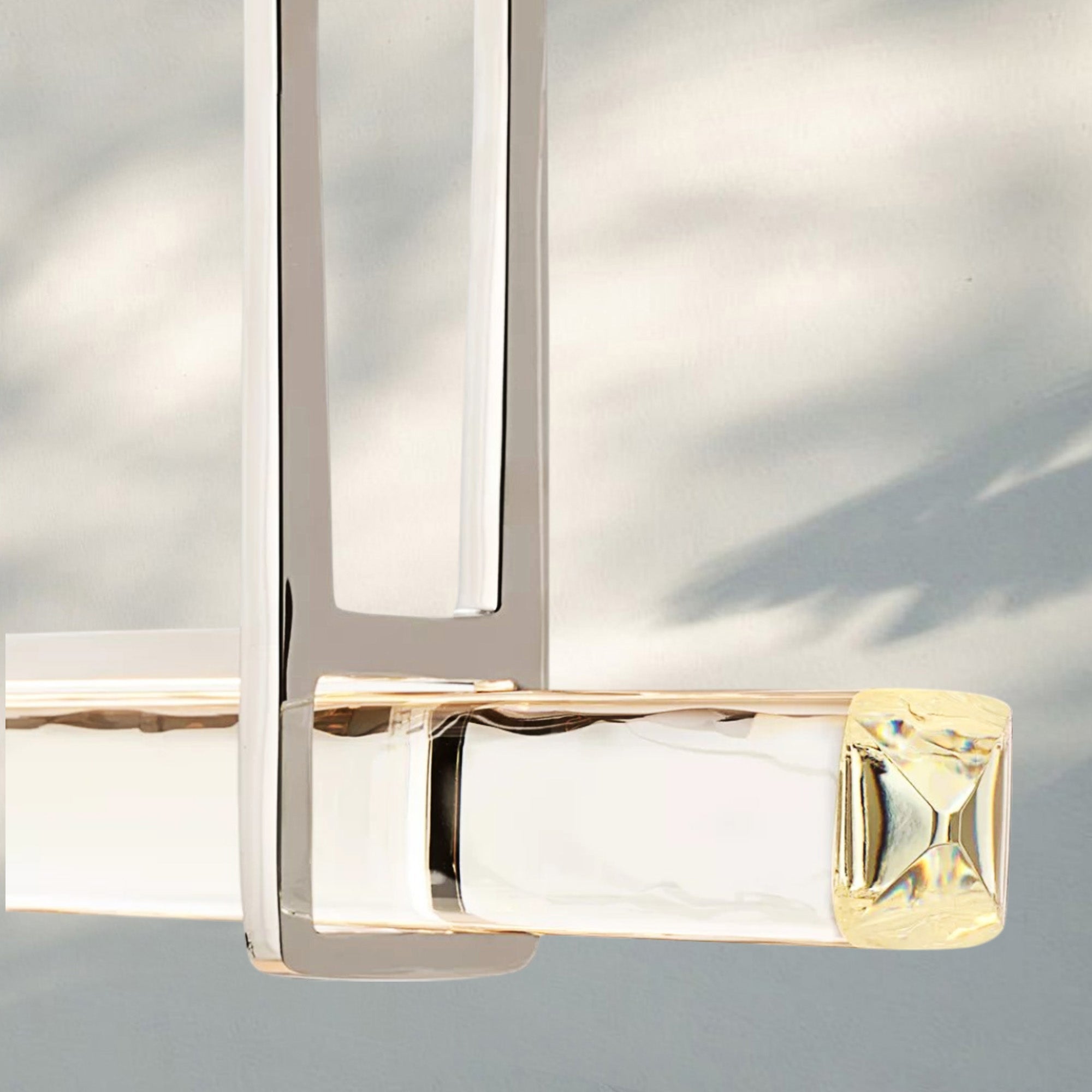 Auduban Crystal Single Bar Linear Chandelier-