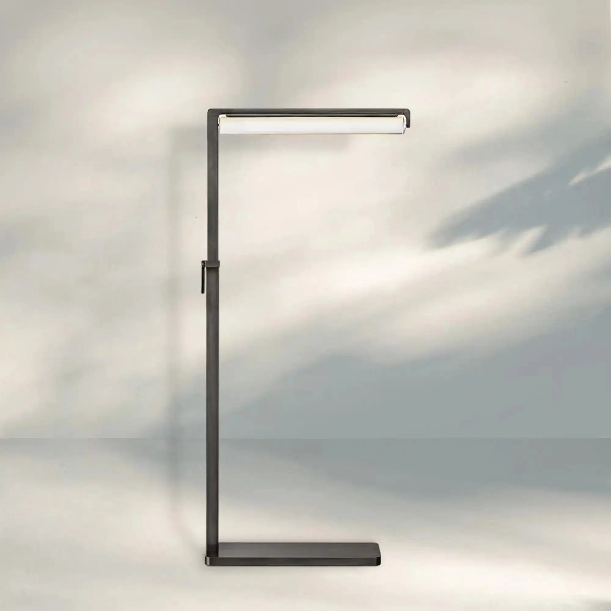 Auduban Crystal Task Table Lamp-Bronze-39"-51"H-