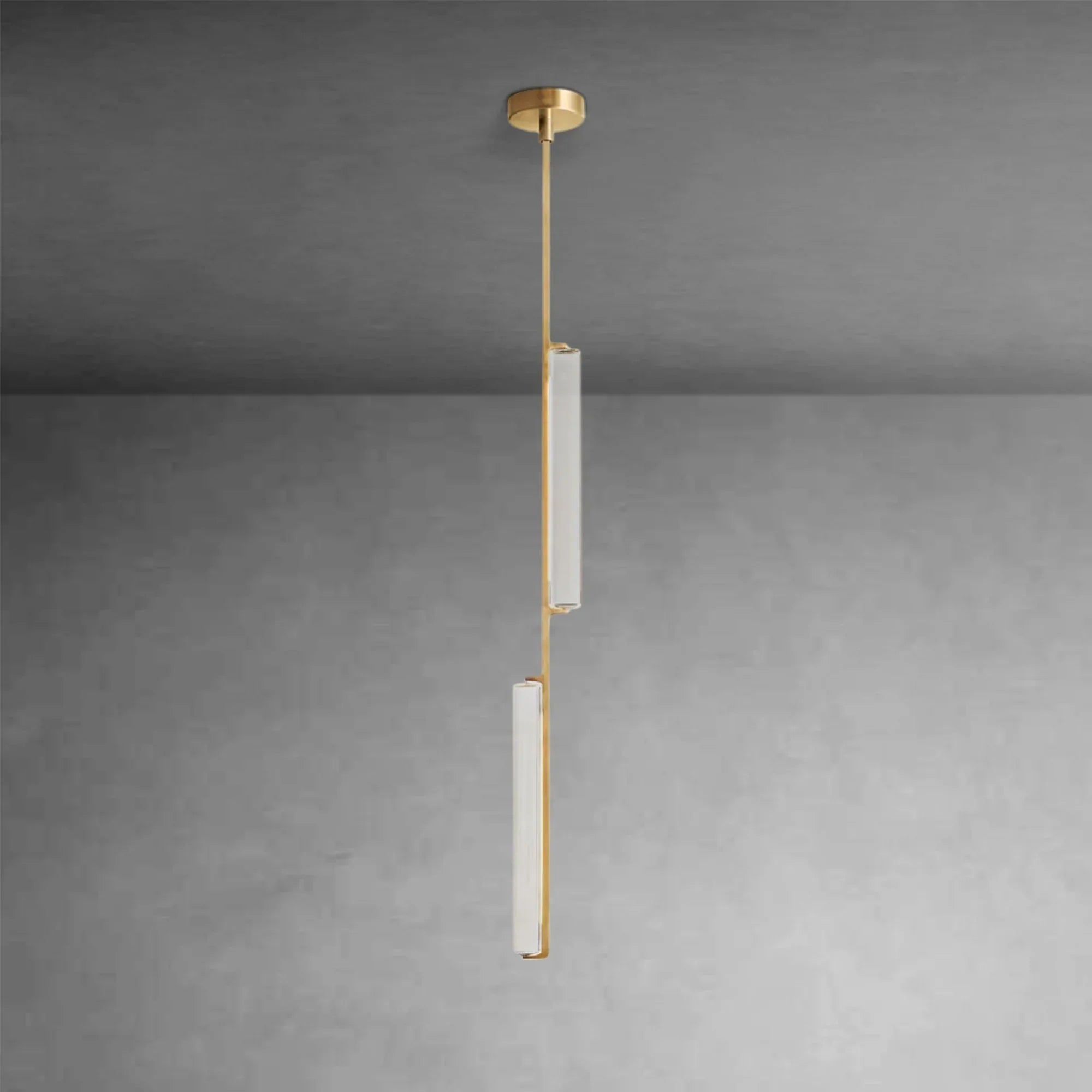 Auduben Crystal Pendant - BrassBlushlighting