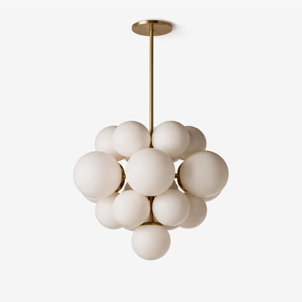 Aurelia Alabaster Cluster Chandelier - ∅ 27.1″ x H 24.8″Brass & WhiteBlushlighting