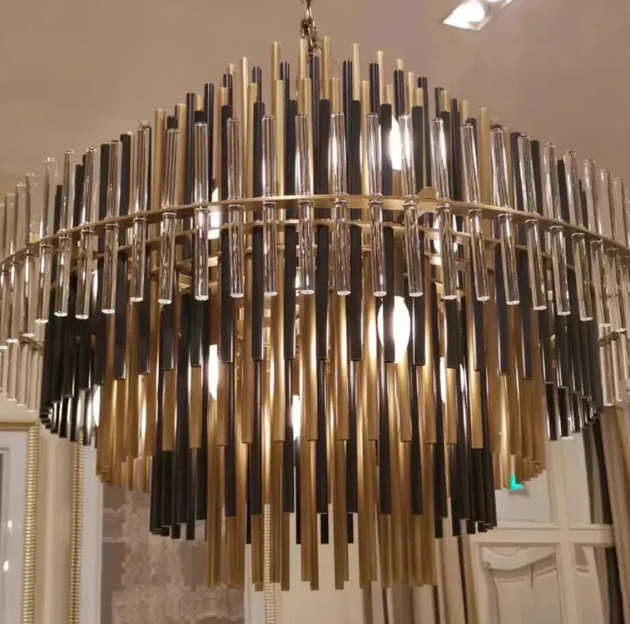 Emila Burnished Brass Chandelier 24''32''42''
