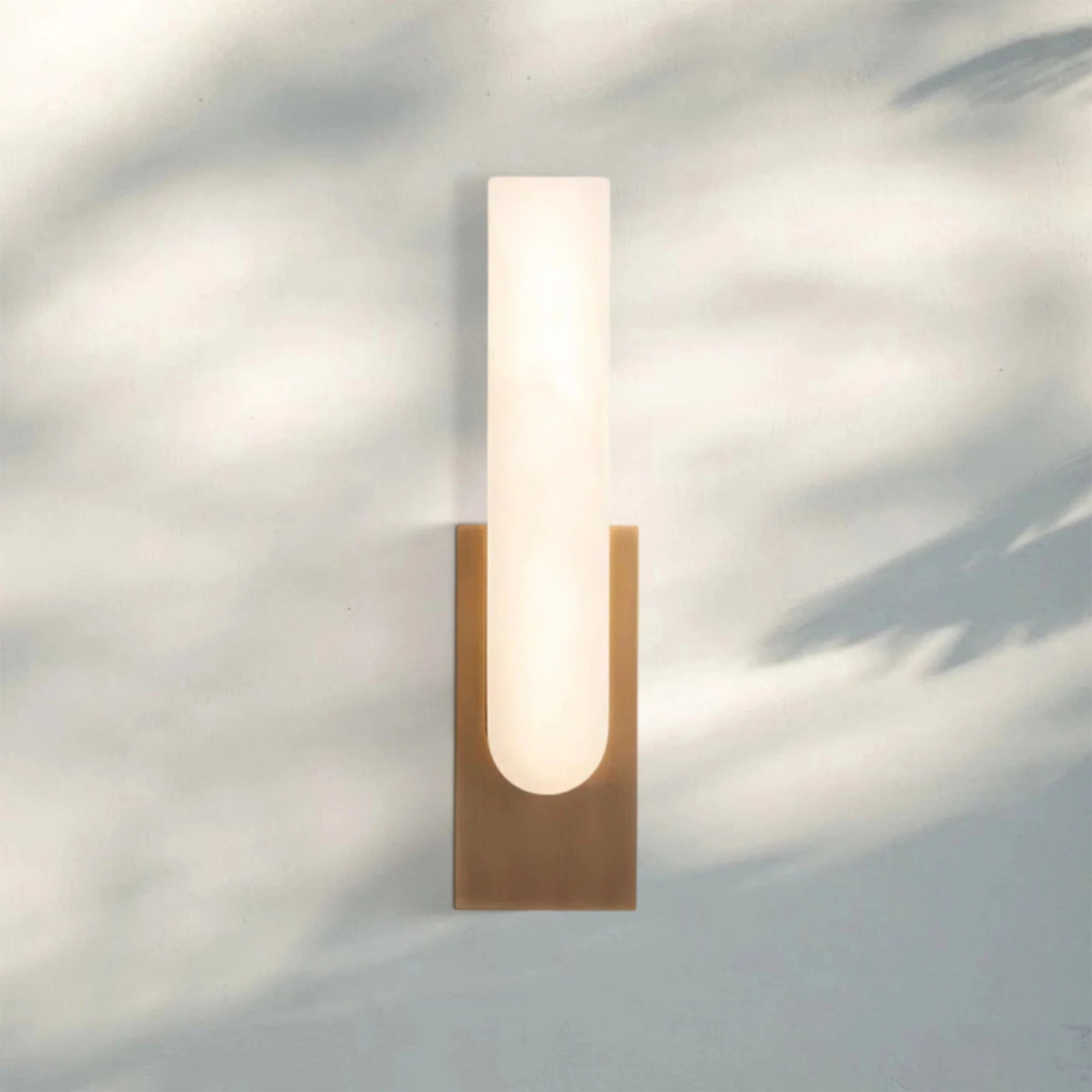 Aurora Alabaster Sconce Elegant LED Stone Lighting - Blushlighting
