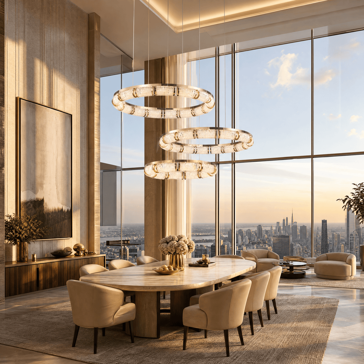Aurora Smart Cascade Chandelier - Blushlighting