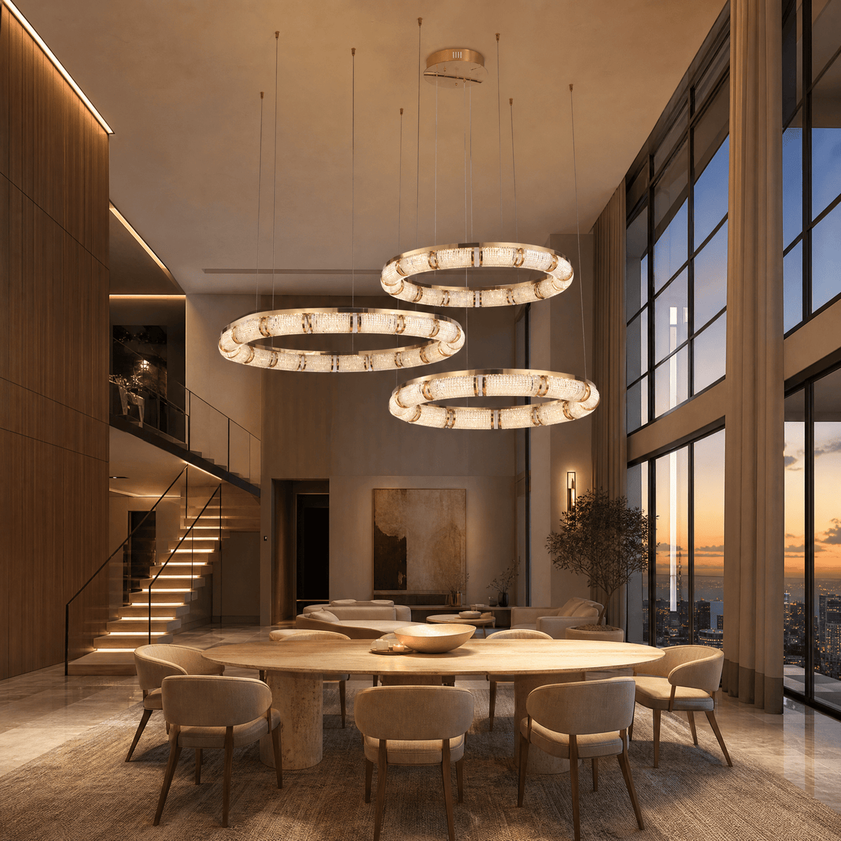 Aurora Smart Cascade Chandelier - Blushlighting