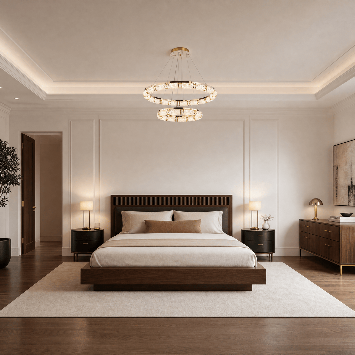 Aurora Smart Trio Chandelier - Blushlighting