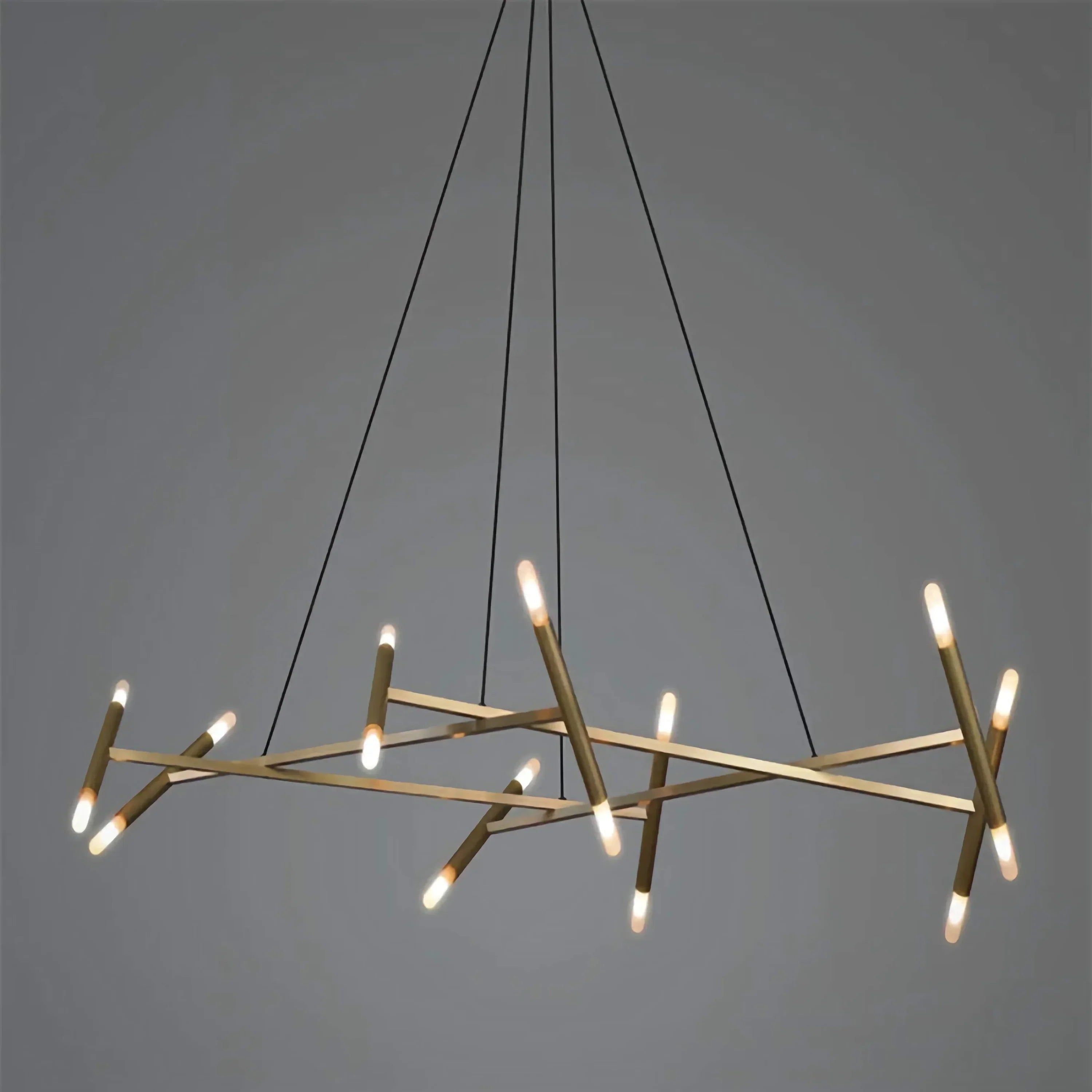 AURUM MODERN BRANCH CHANDELIER 23.6" 31.5" 39.4" 47.2"D - Ø 120 cm (47.2") × H 27 cm (10.6")Blushlighting