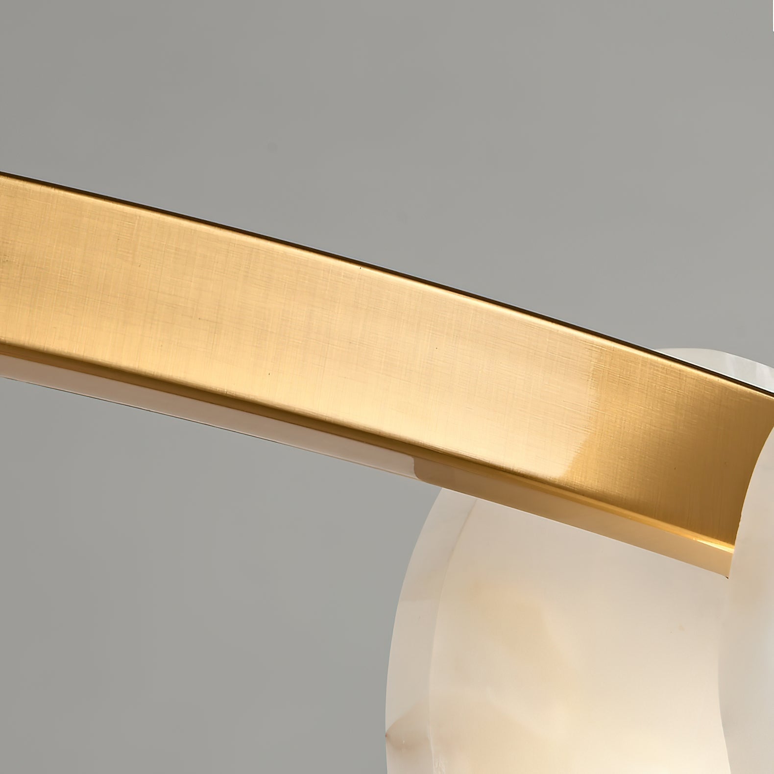 Austen Alabaster Chandelier - 6 heads D 60cm x H 15cm / ∅ 23.6″ x H 5.9″Brass&WhiteBlushlighting
