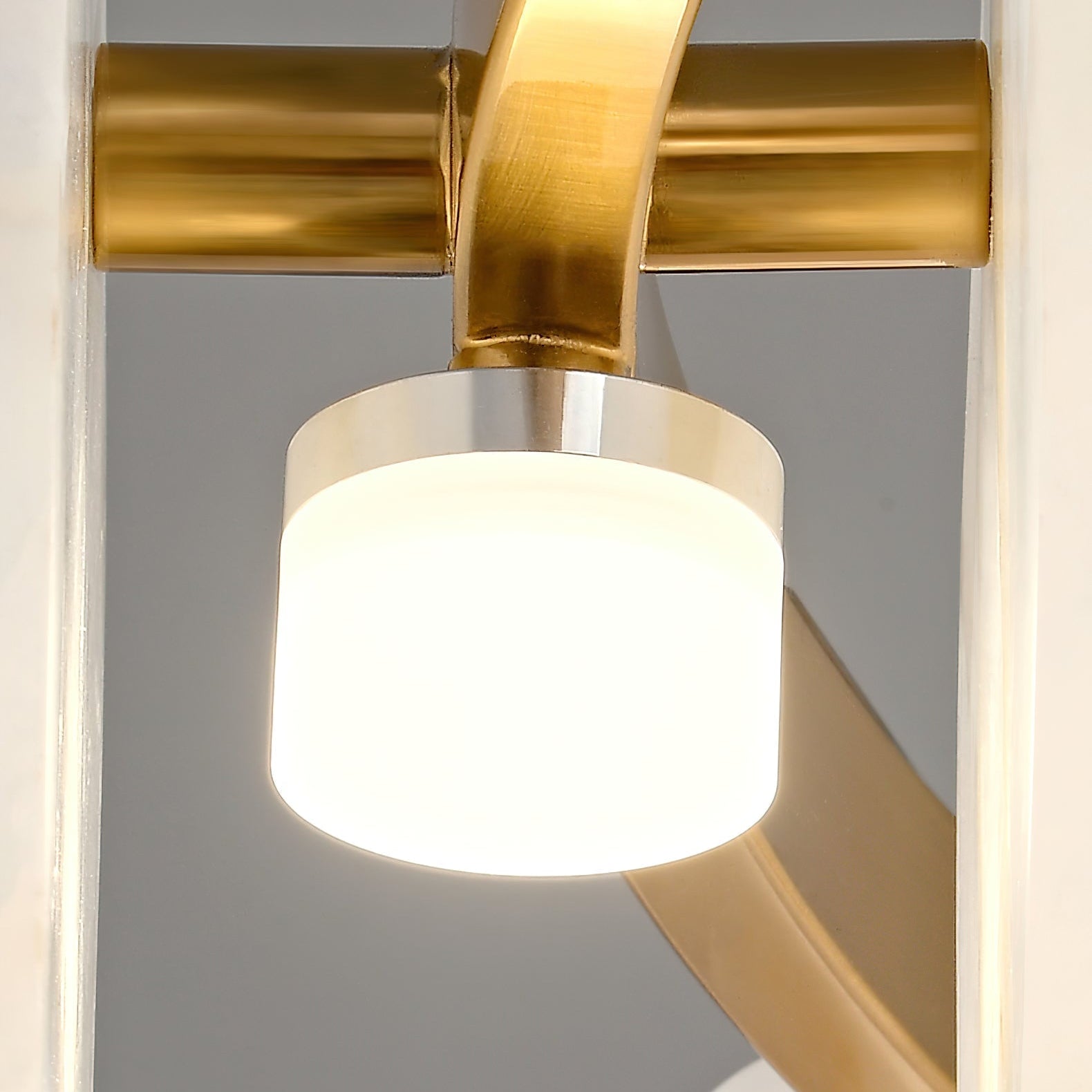 Austen Alabaster Chandelier - 6 heads D 60cm x H 15cm / ∅ 23.6″ x H 5.9″Brass&WhiteBlushlighting