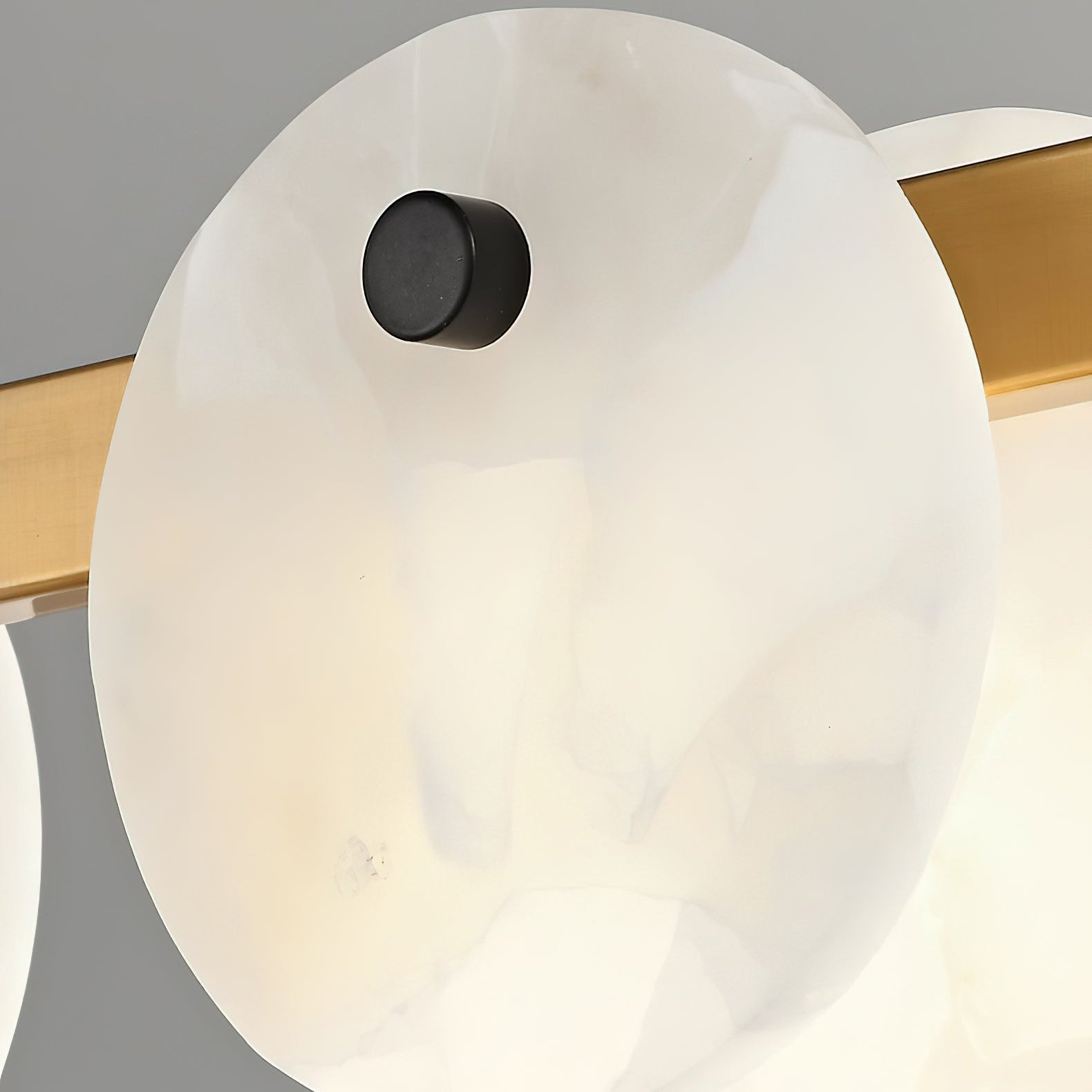 Austen Alabaster Chandelier - 6 heads D 60cm x H 15cm / ∅ 23.6″ x H 5.9″Brass&WhiteBlushlighting