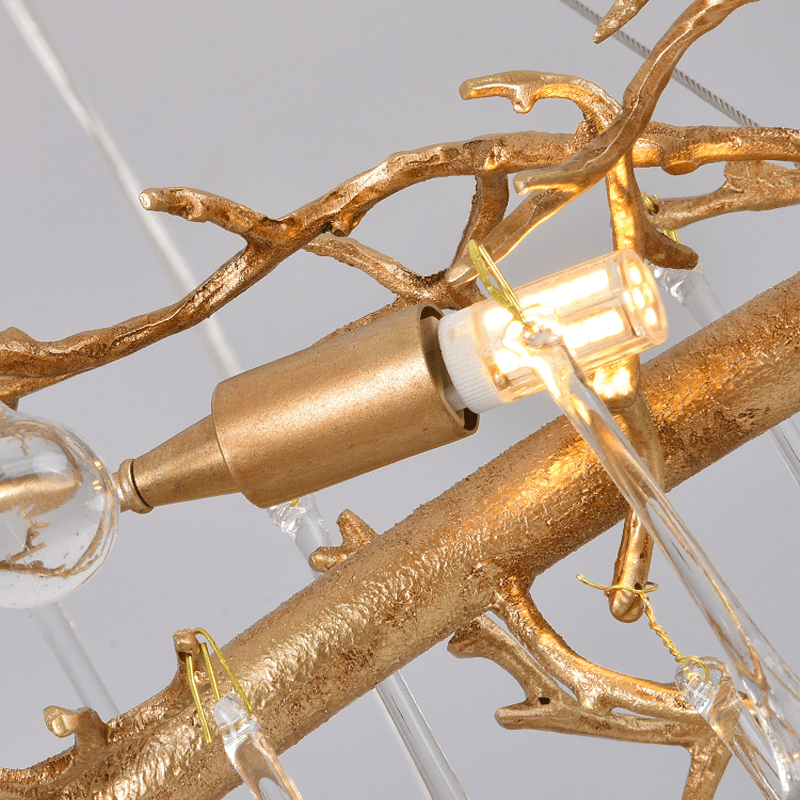Avis Clear Crystal Branch Chandelier - 31.5“ LBlushlighting