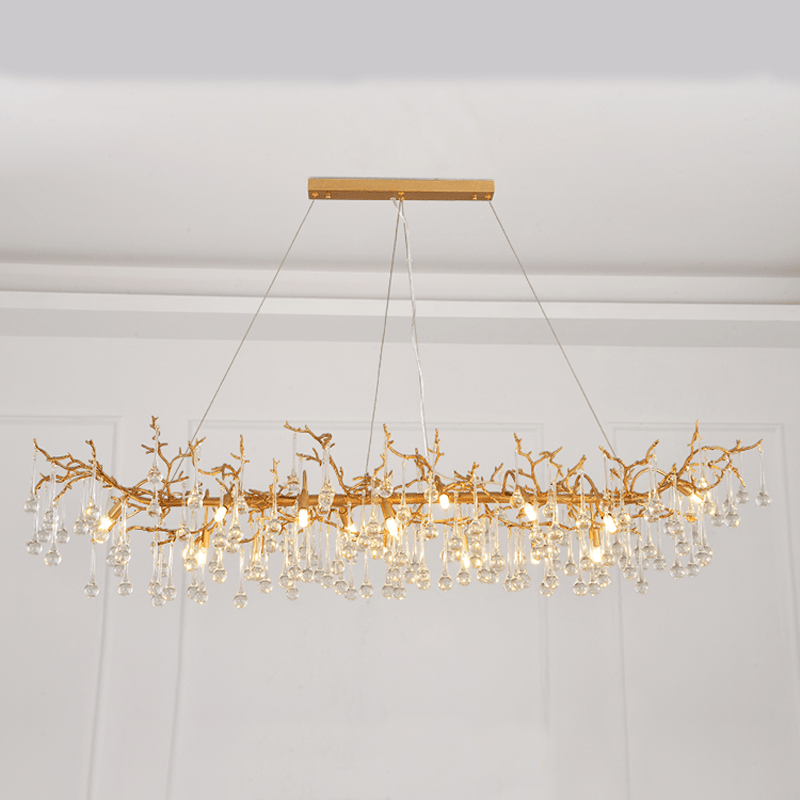 Avis Clear Crystal Branch Chandelier - 59.06“ LBlushlighting