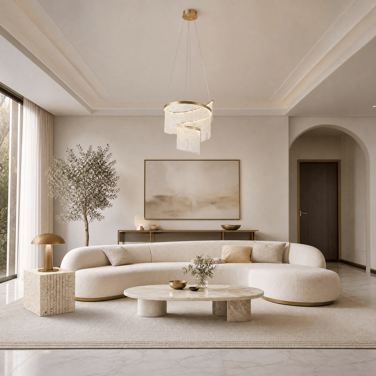Bacca Crystal Chandelier - Blushlighting