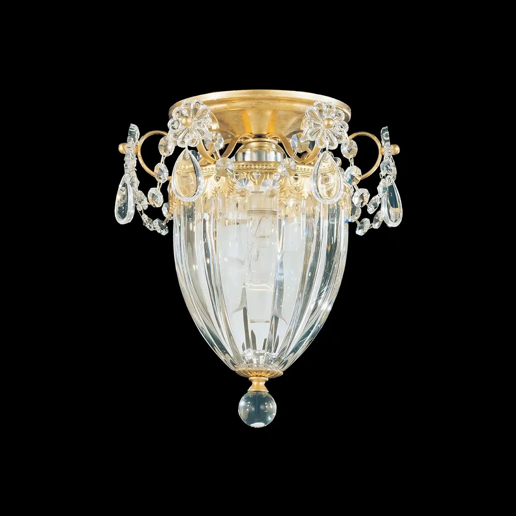 Bagatelle 1-Light Close-to-Ceiling-Heirloom Gold-Blushlighting