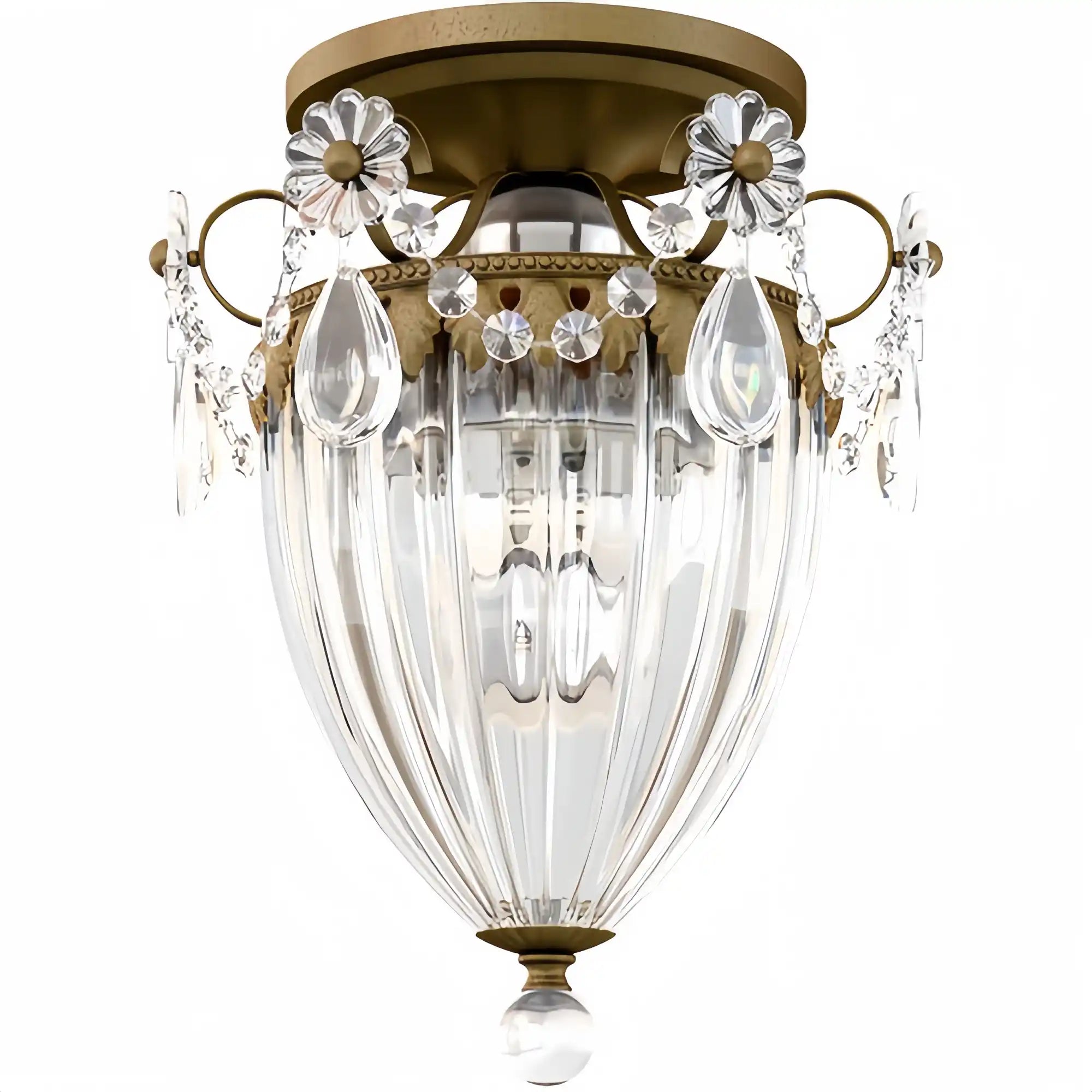 Bagatelle 1-Light Close-to-Ceiling-Etruscan Gold-Blushlighting