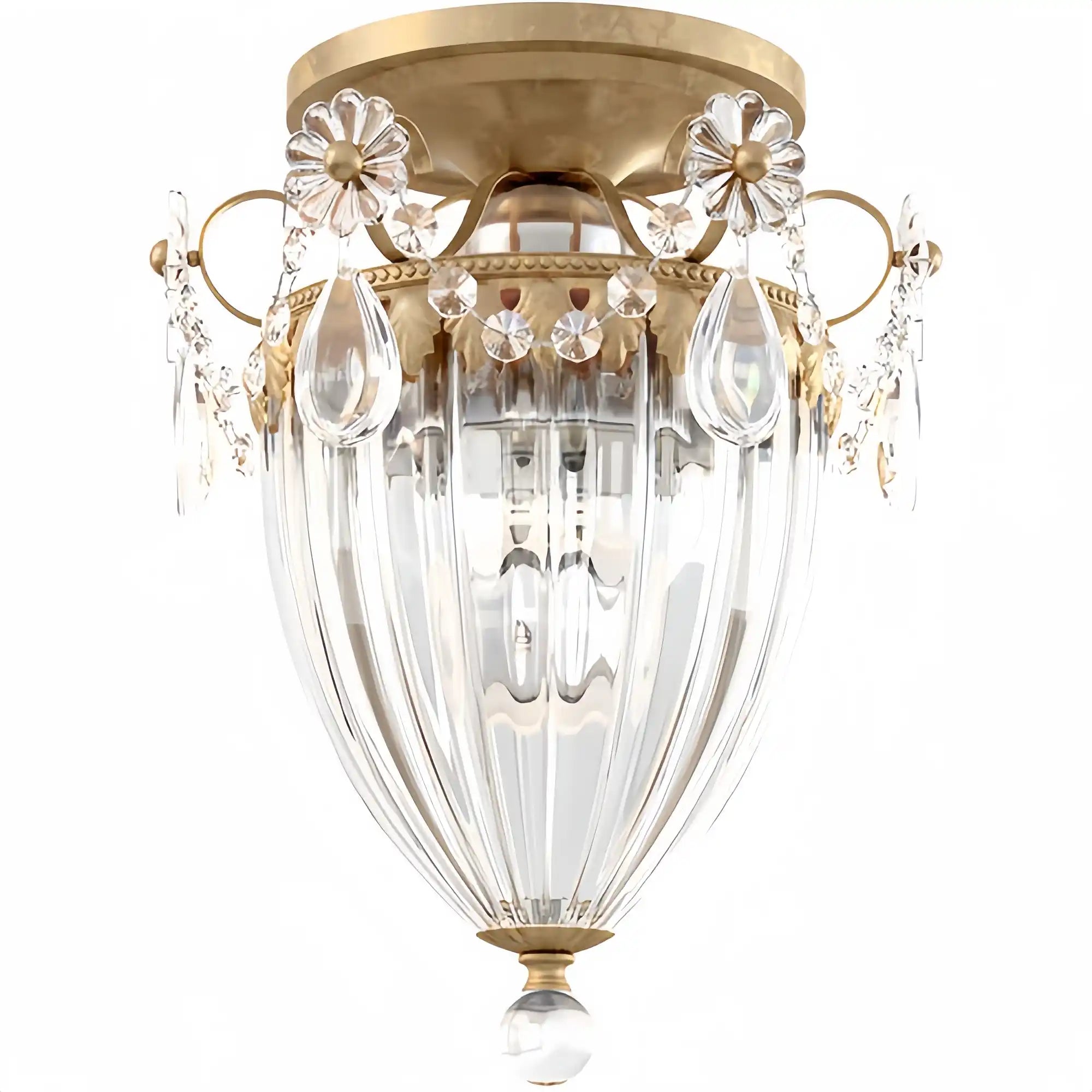 Bagatelle 1-Light Close-to-Ceiling-French Gold-Blushlighting