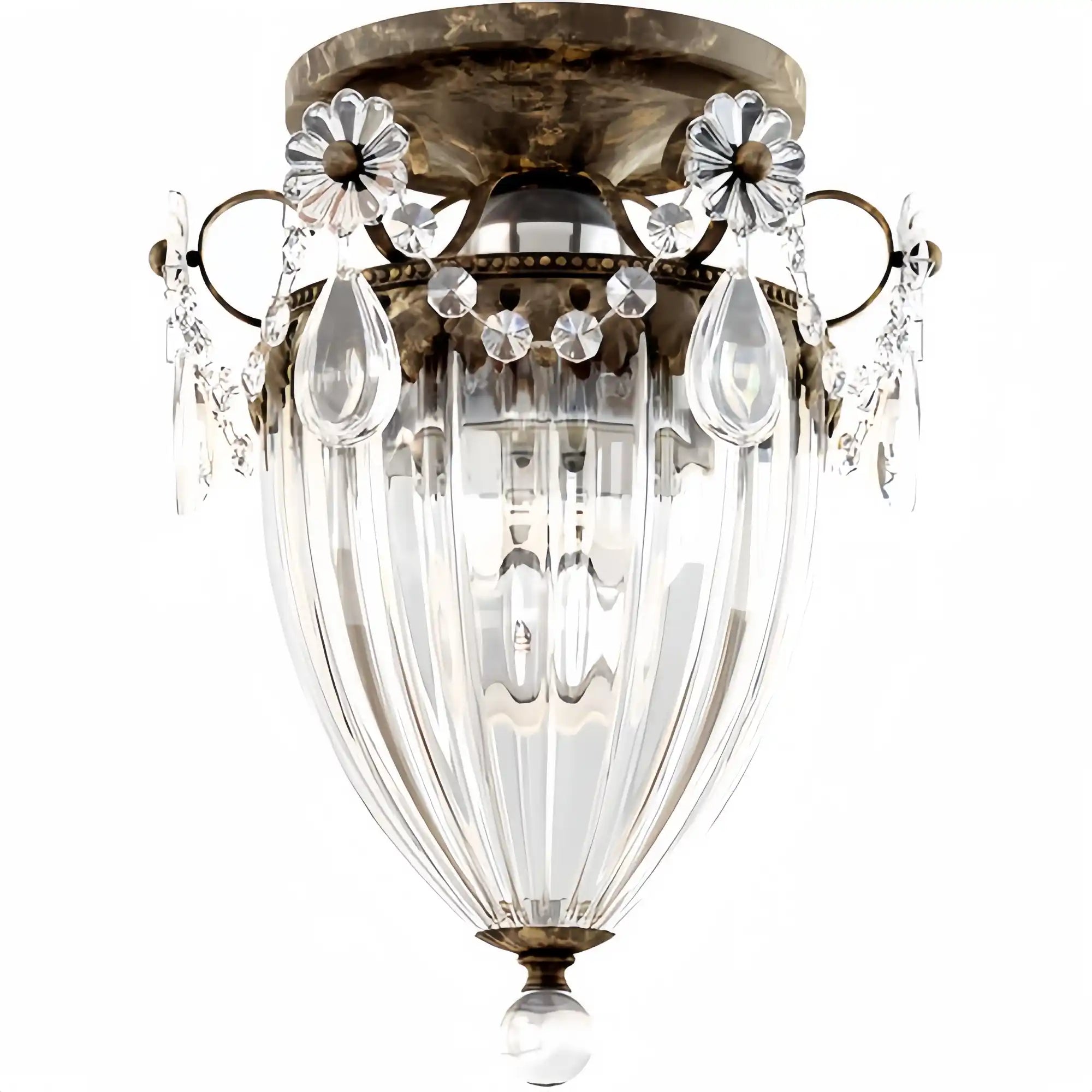 Bagatelle 1-Light Close-to-Ceiling-Heirloom Bronze-Blushlighting