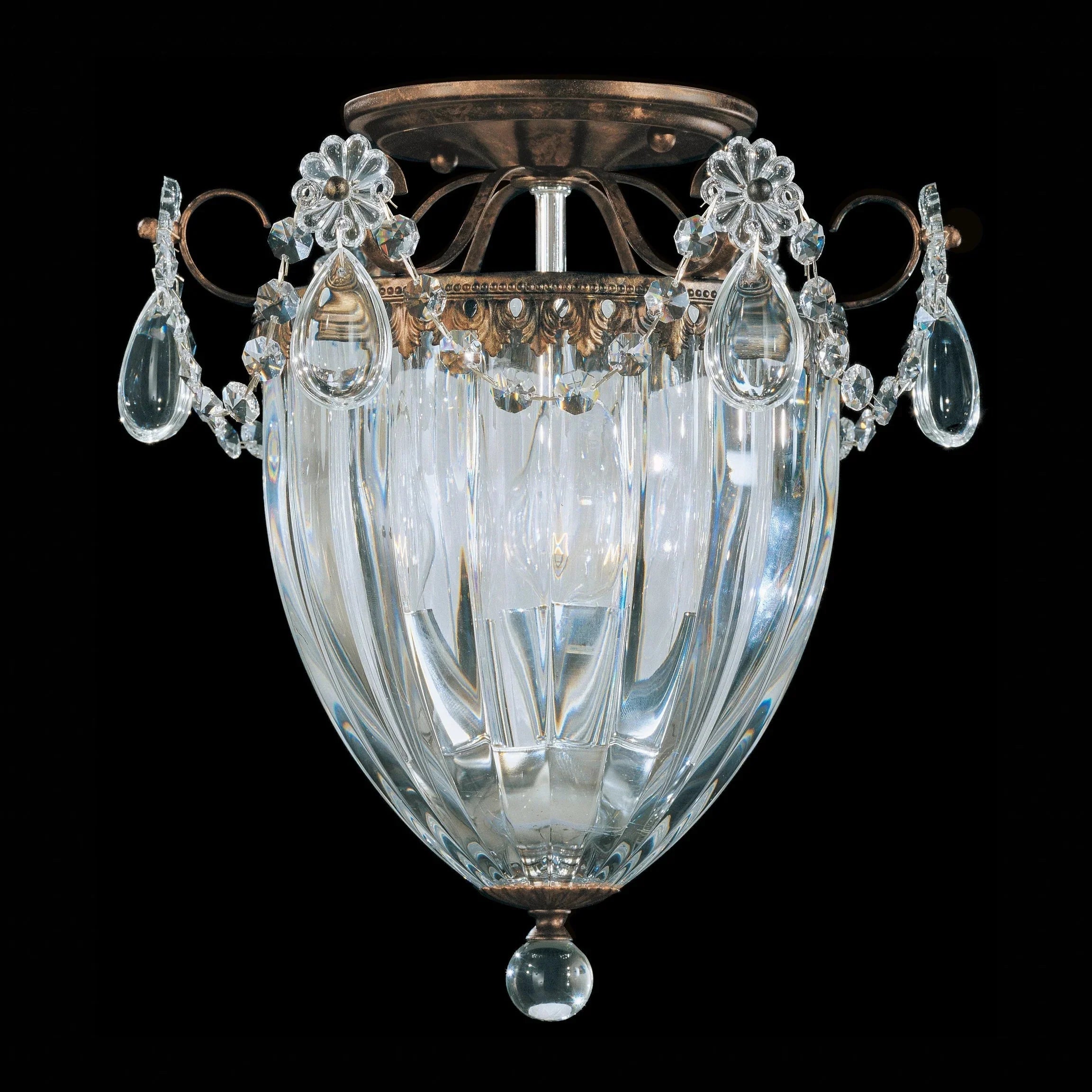 Bagatelle 3 - Light Close - to - Ceiling - Heirloom BronzeBlushlighting