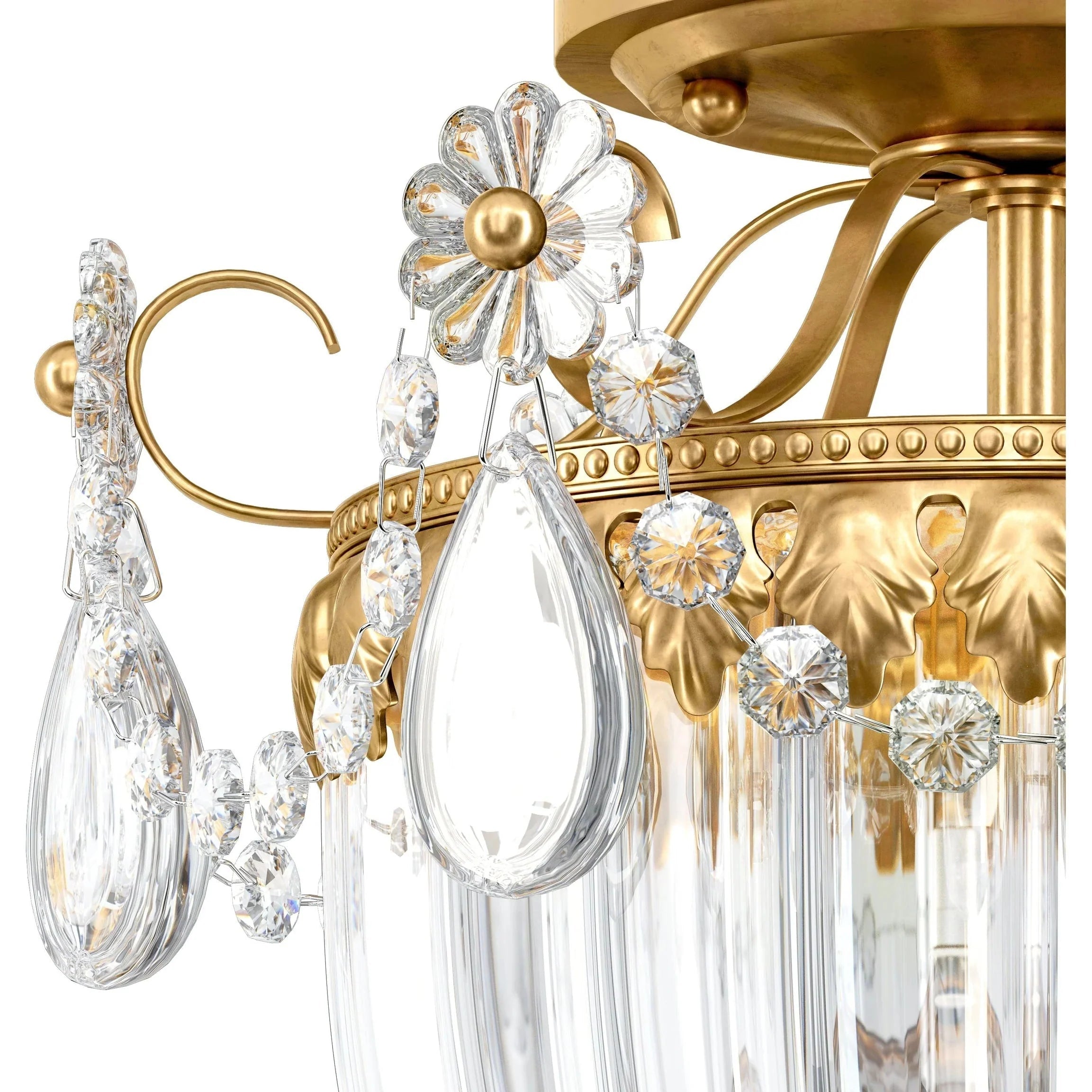 Bagatelle 3 - Light Close - to - Ceiling - Heirloom BronzeBlushlighting