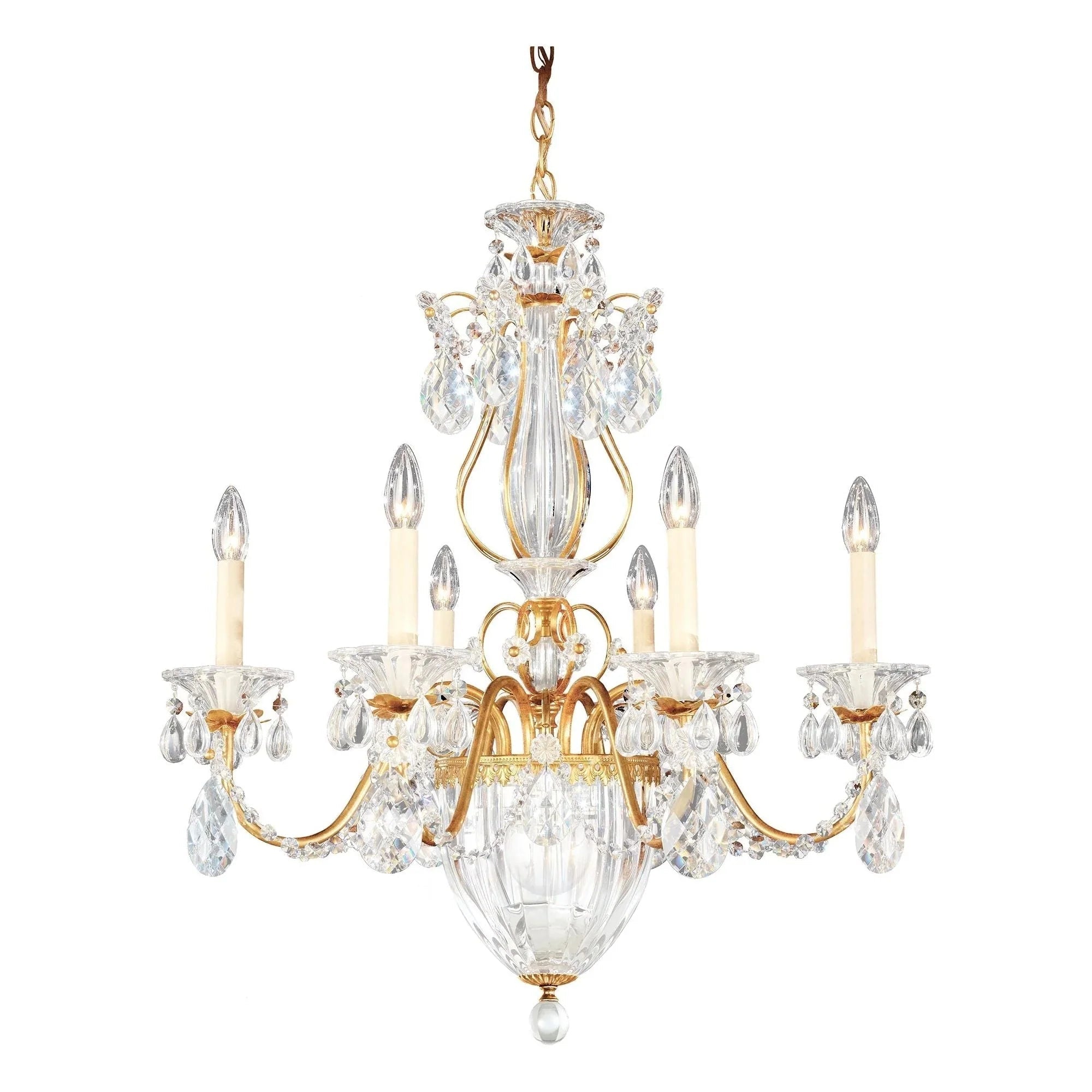 Bagatelle 7 - Light Chandelier - Heirloom BronzeBlushlighting