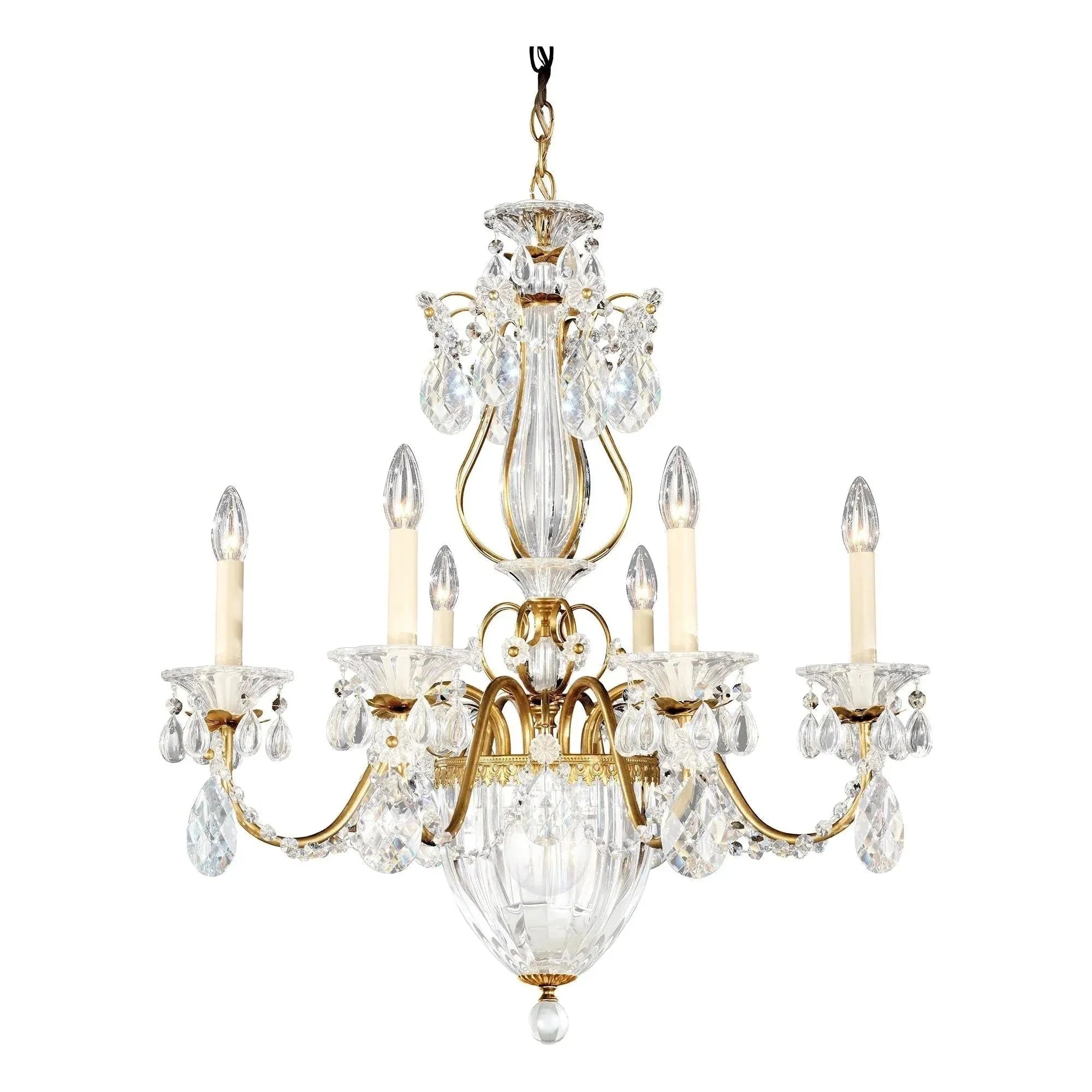 Bagatelle 7 - Light Chandelier - Heirloom GoldBlushlighting