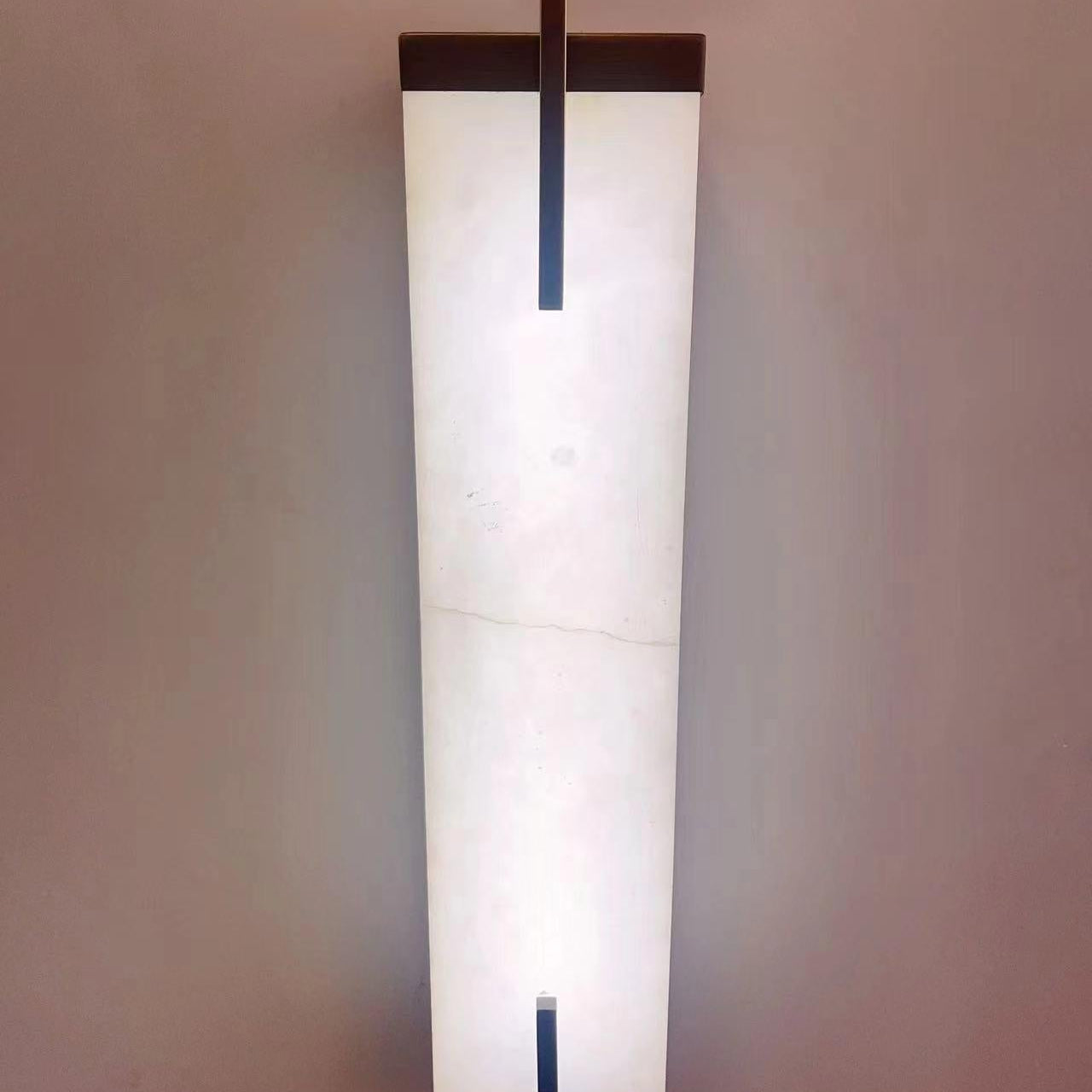 Beckett Alabaster Wall Sconce - ∅ 4.7″ x H 31.5″ Set of 2BronzeBlushlighting