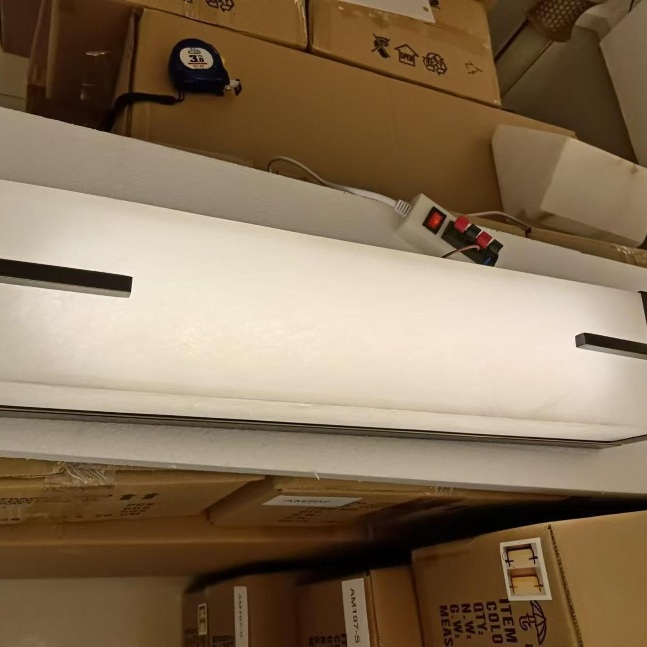 Beckett Alabaster Wall Sconce - ∅ 4.7″ x H 31.5″ Set of 2BronzeBlushlighting