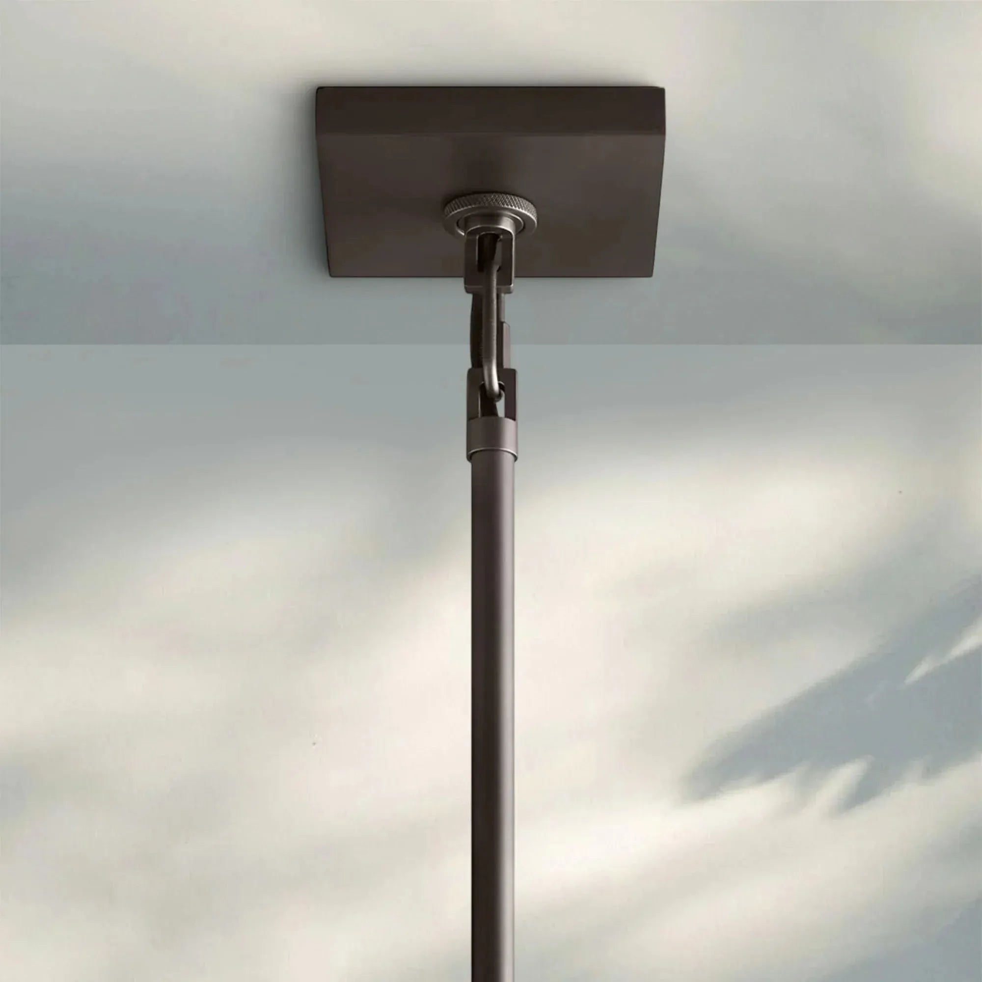 Beckmen Glass Lantern Modern Round Chandelier 33''44"55''-