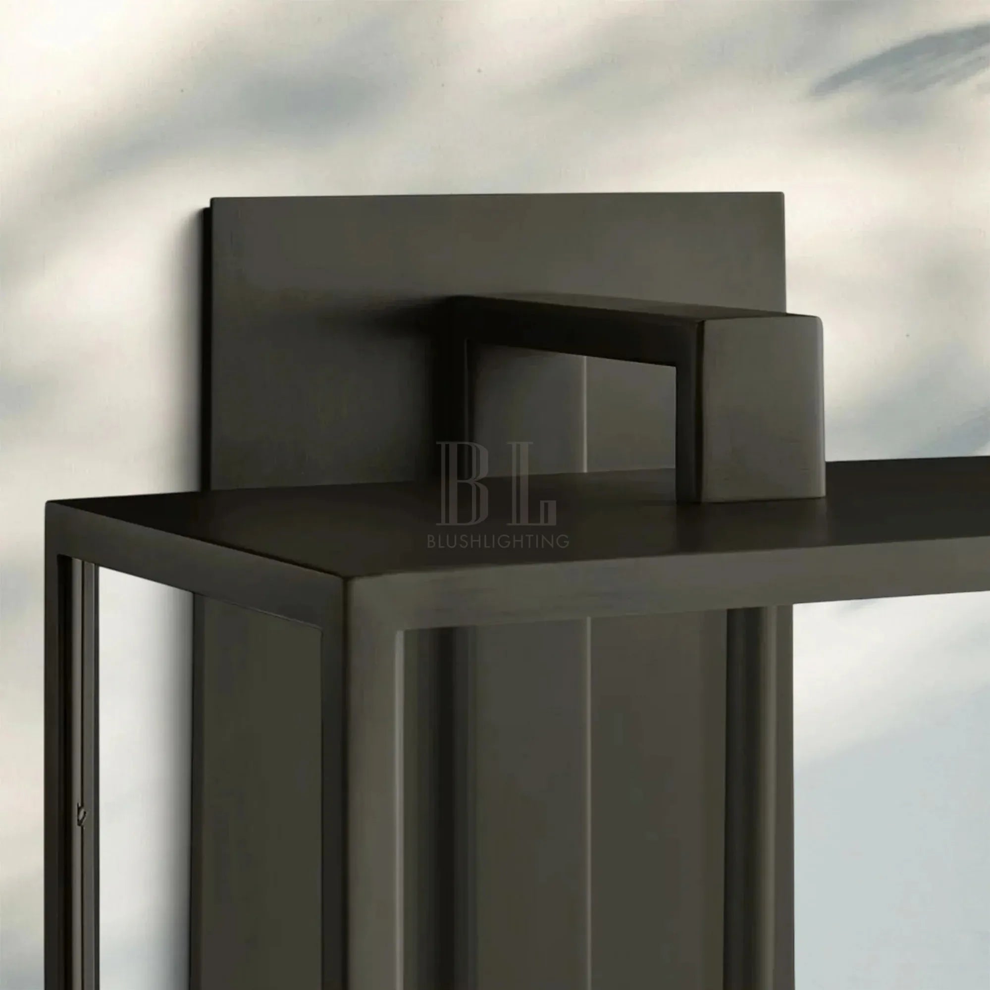 Beckmen Glass Lantern Outdoor Wall Sconce 18'' 21'' 28''-